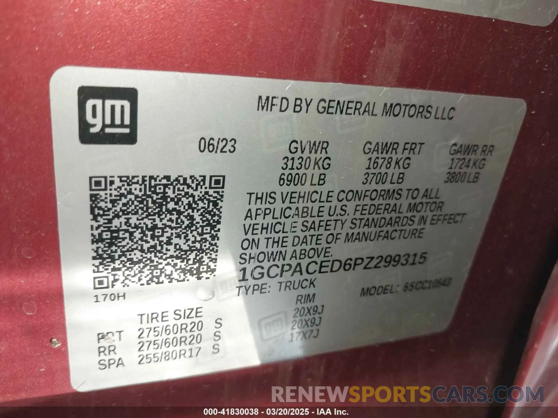 9 fotografías del automóvil dañado 1GCPACED6PZ299315 CHEVROLET SILVERADO 1500 2023