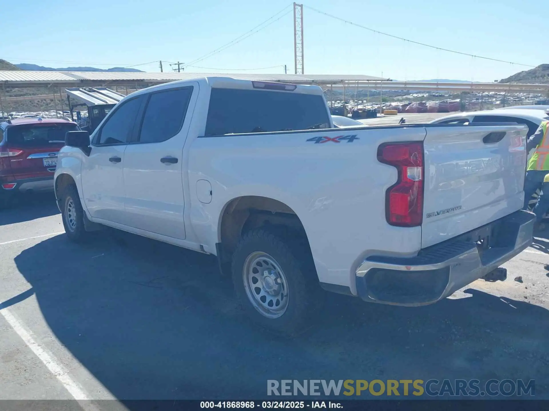 3 fotografías del automóvil dañado 1GCPDAEKXPZ160329 CHEVROLET SILVERADO 1500 2023