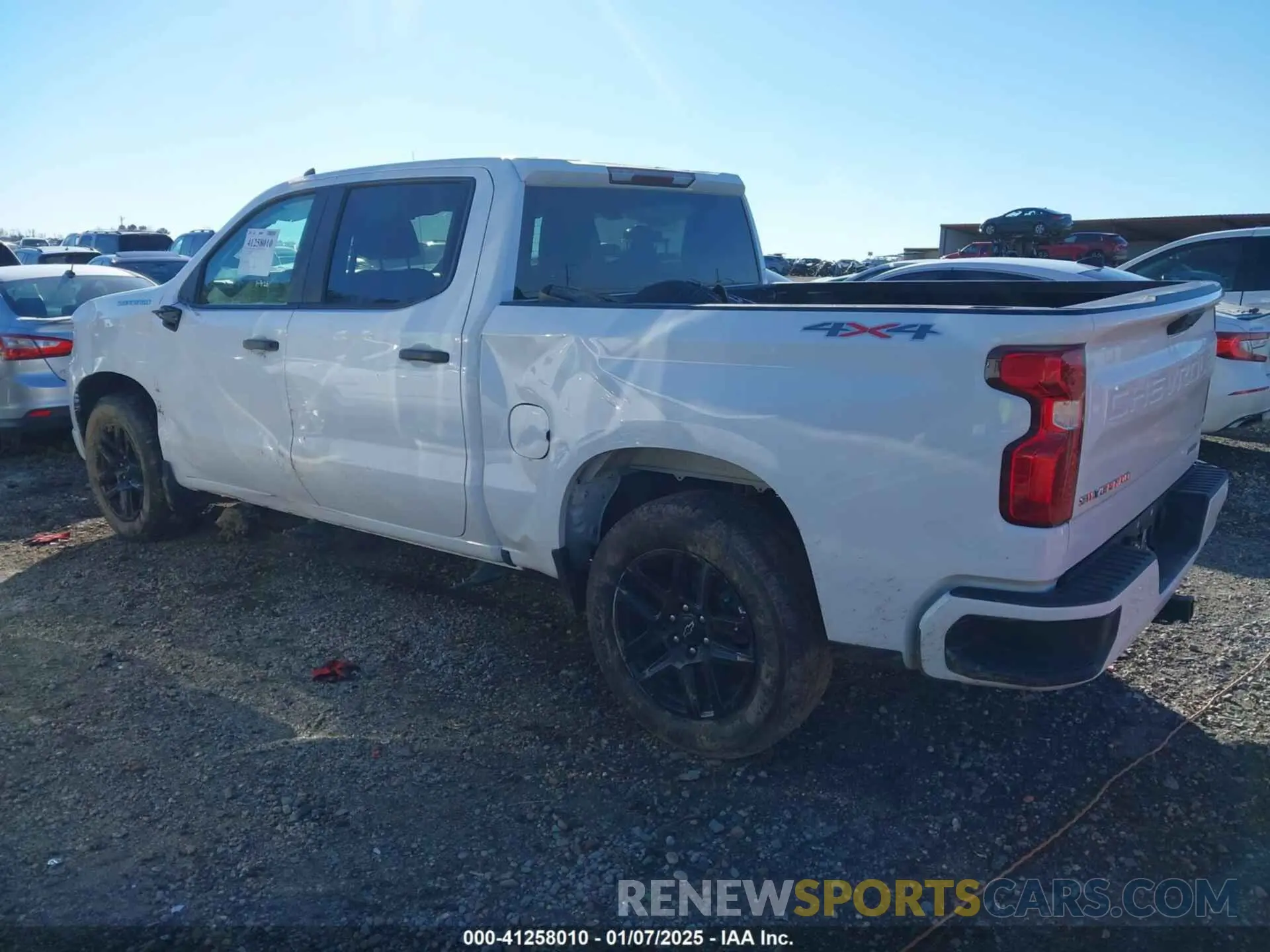3 fotografías del automóvil dañado 1GCPDBEK1PZ188722 CHEVROLET SILVERADO 1500 2023