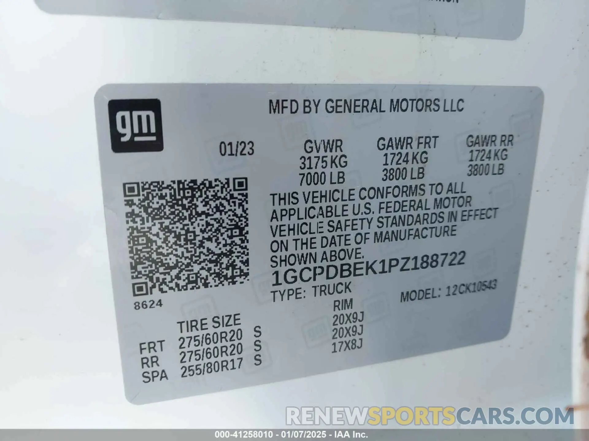 9 fotografías del automóvil dañado 1GCPDBEK1PZ188722 CHEVROLET SILVERADO 1500 2023