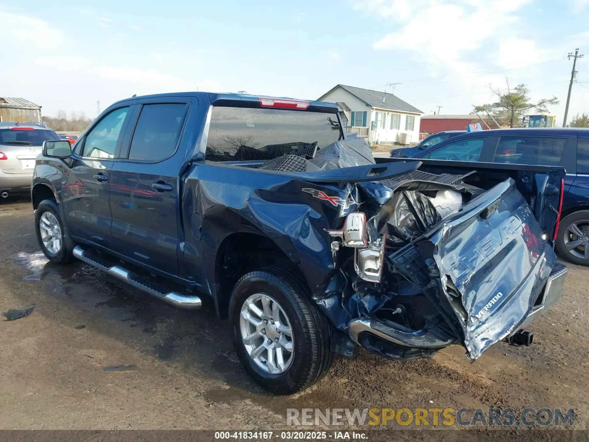 3 fotografías del automóvil dañado 1GCPDDEK1PZ182317 CHEVROLET SILVERADO 1500 2023