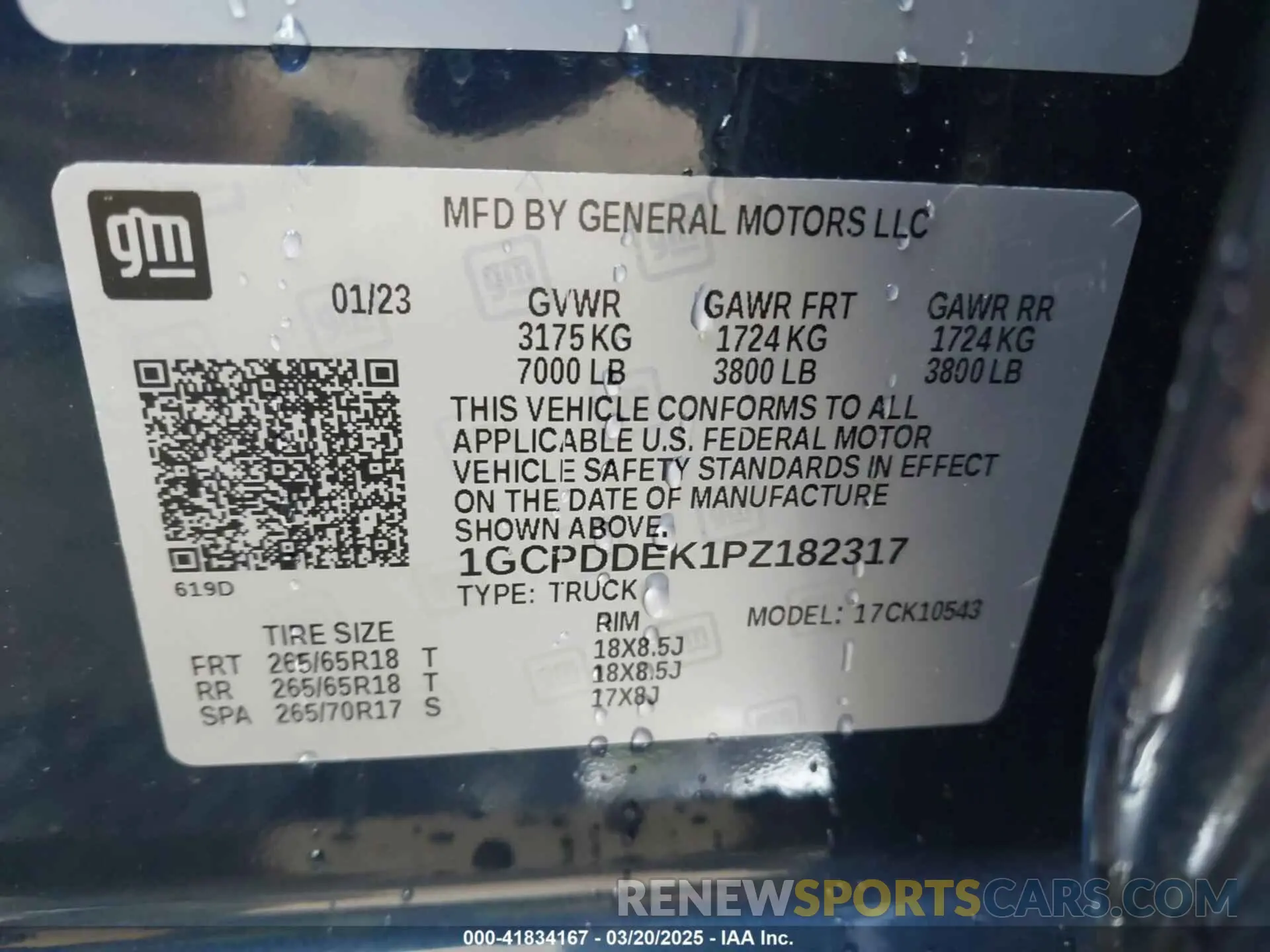 9 fotografías del automóvil dañado 1GCPDDEK1PZ182317 CHEVROLET SILVERADO 1500 2023