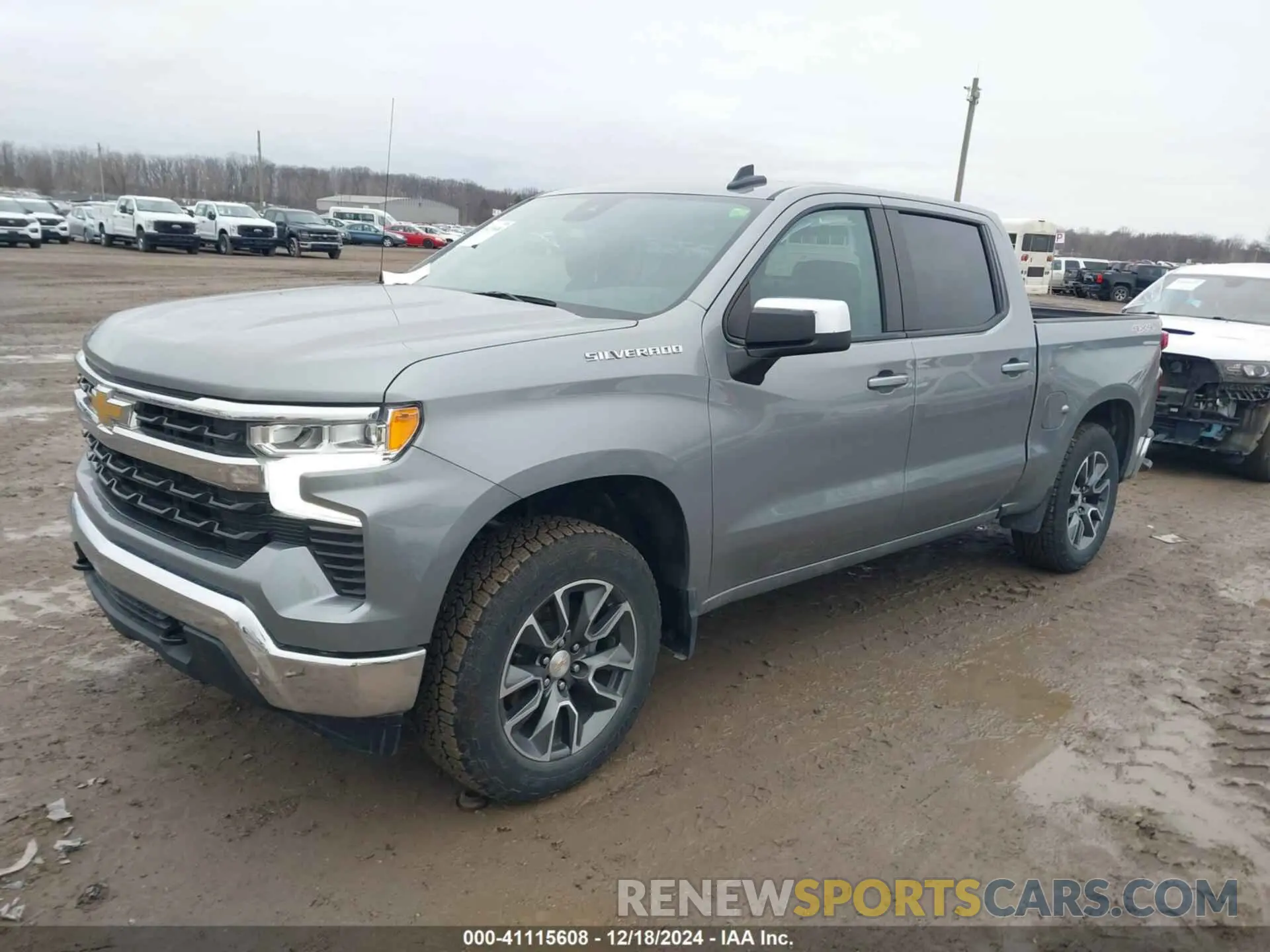 2 fotografías del automóvil dañado 1GCPDKEK6PZ181359 CHEVROLET SILVERADO 1500 2023