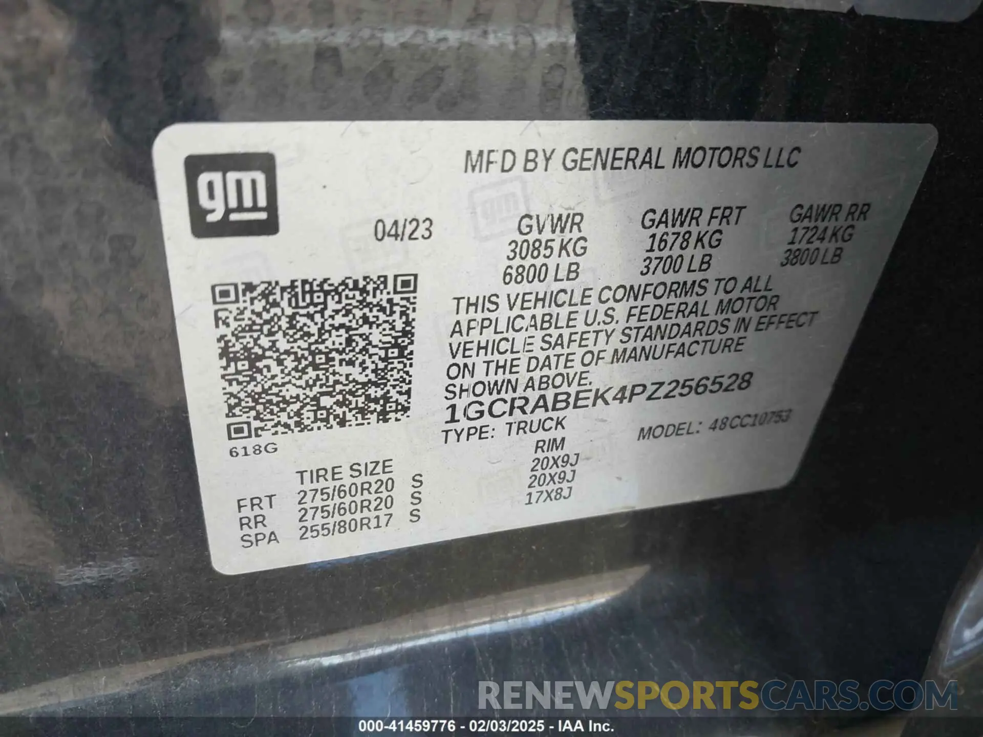 9 fotografías del automóvil dañado 1GCRABEK4PZ256528 CHEVROLET SILVERADO 1500 2023