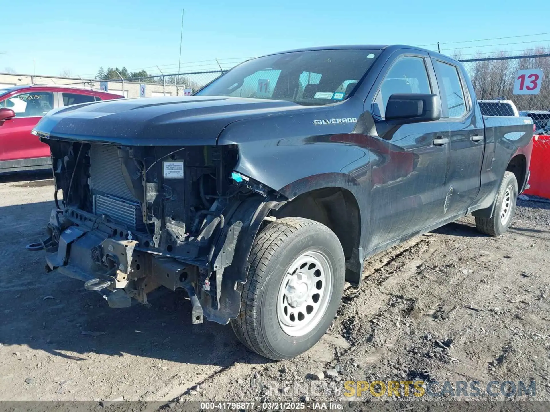 2 fotografías del automóvil dañado 1GCRDAEK1PZ231054 CHEVROLET SILVERADO 1500 2023