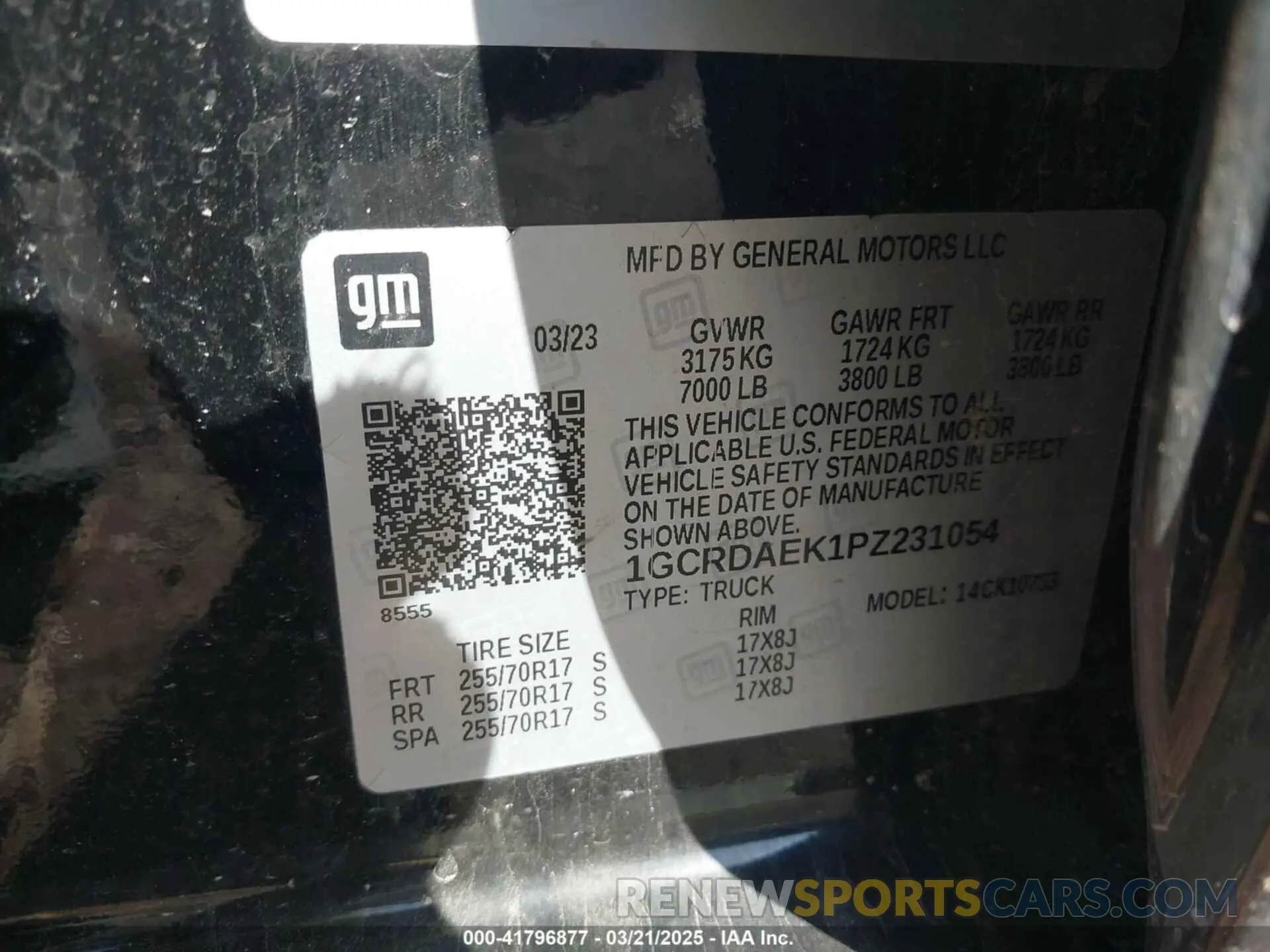 9 fotografías del automóvil dañado 1GCRDAEK1PZ231054 CHEVROLET SILVERADO 1500 2023