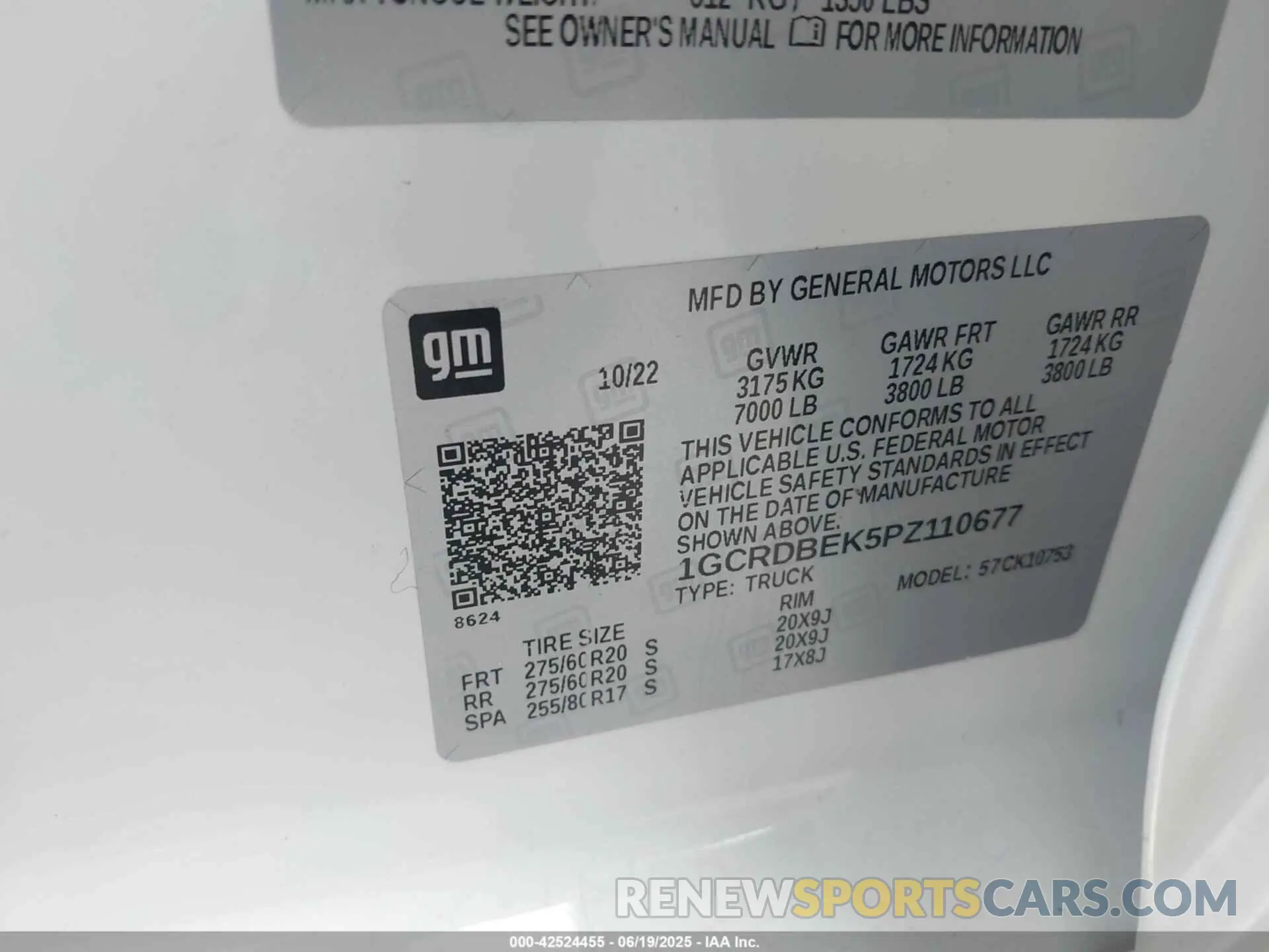 9 fotografías del automóvil dañado 1GCRDBEK5PZ110677 CHEVROLET SILVERADO 1500 2023