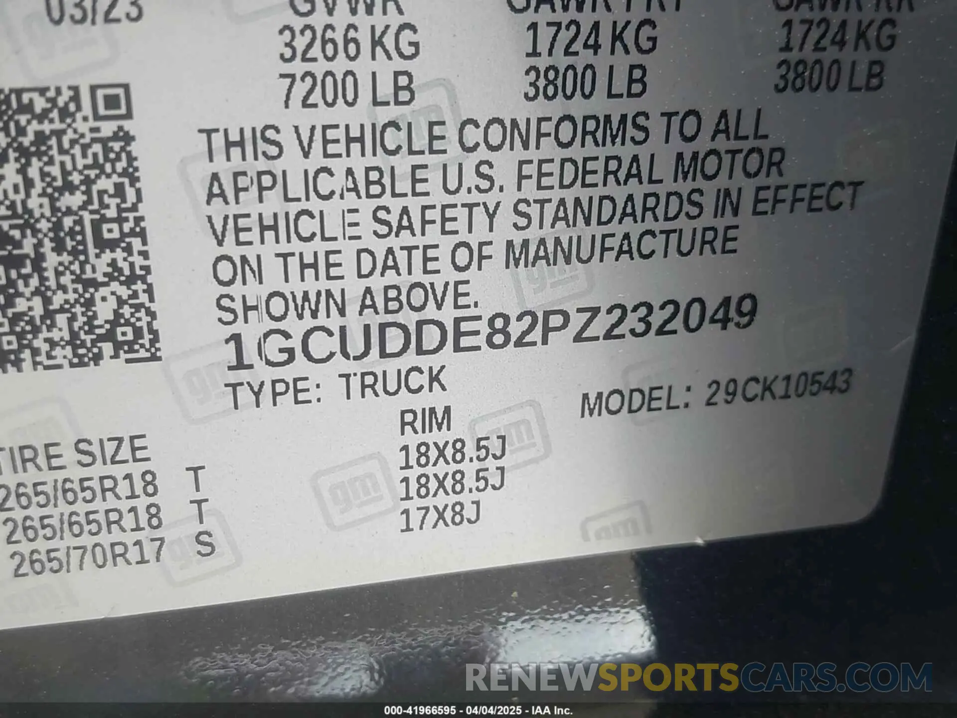 9 fotografías del automóvil dañado 1GCUDDE82PZ232049 CHEVROLET SILVERADO 1500 2023