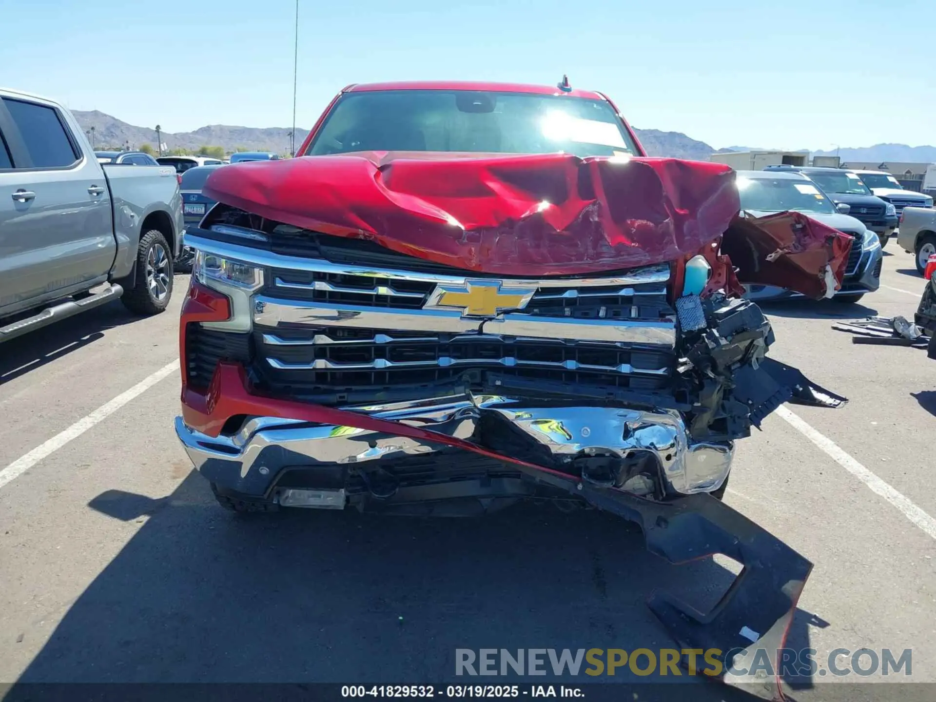 6 fotografías del automóvil dañado 1GCUDGE85PZ190638 CHEVROLET SILVERADO 1500 2023