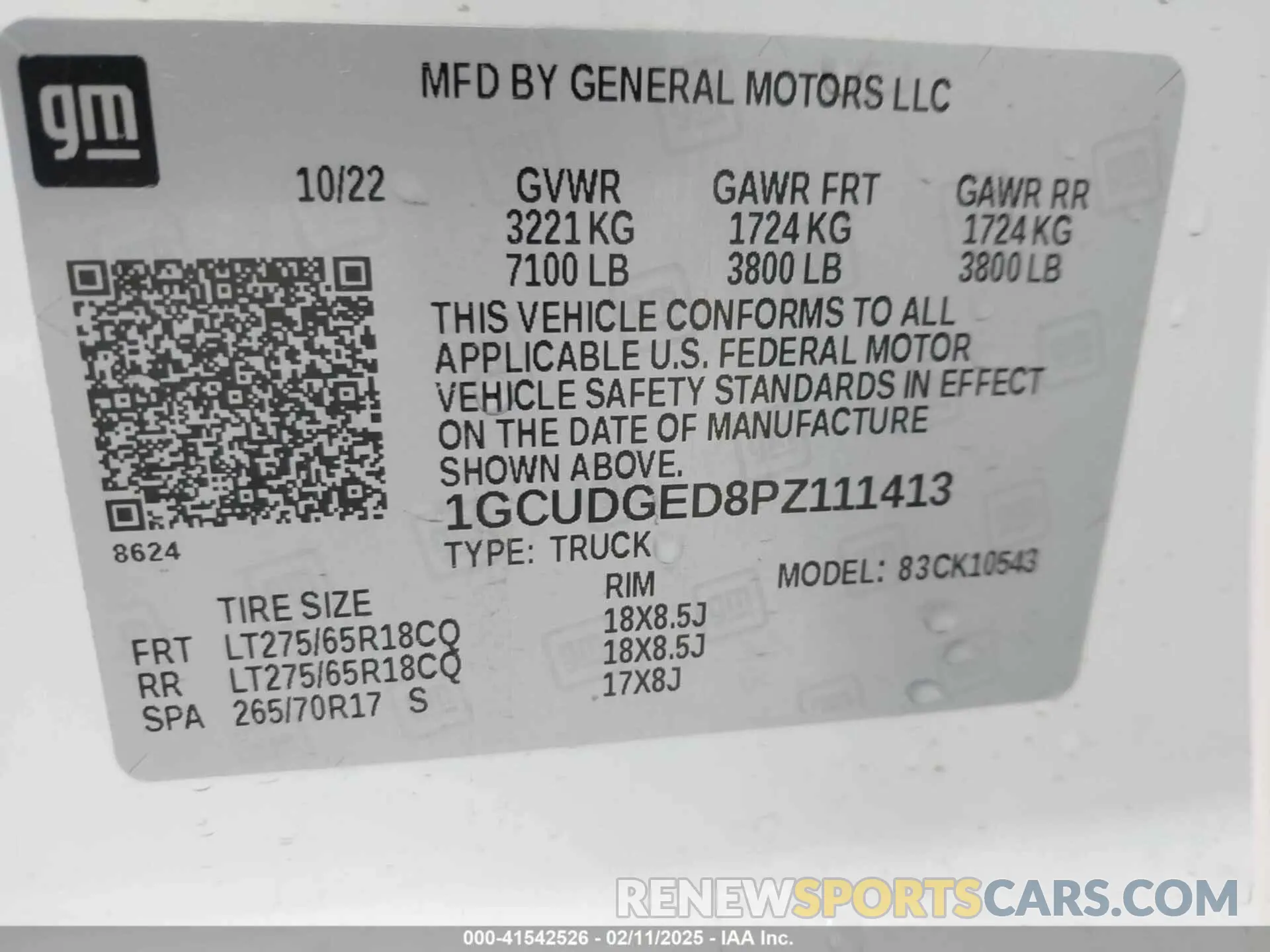 9 fotografías del automóvil dañado 1GCUDGED8PZ111413 CHEVROLET SILVERADO 1500 2023