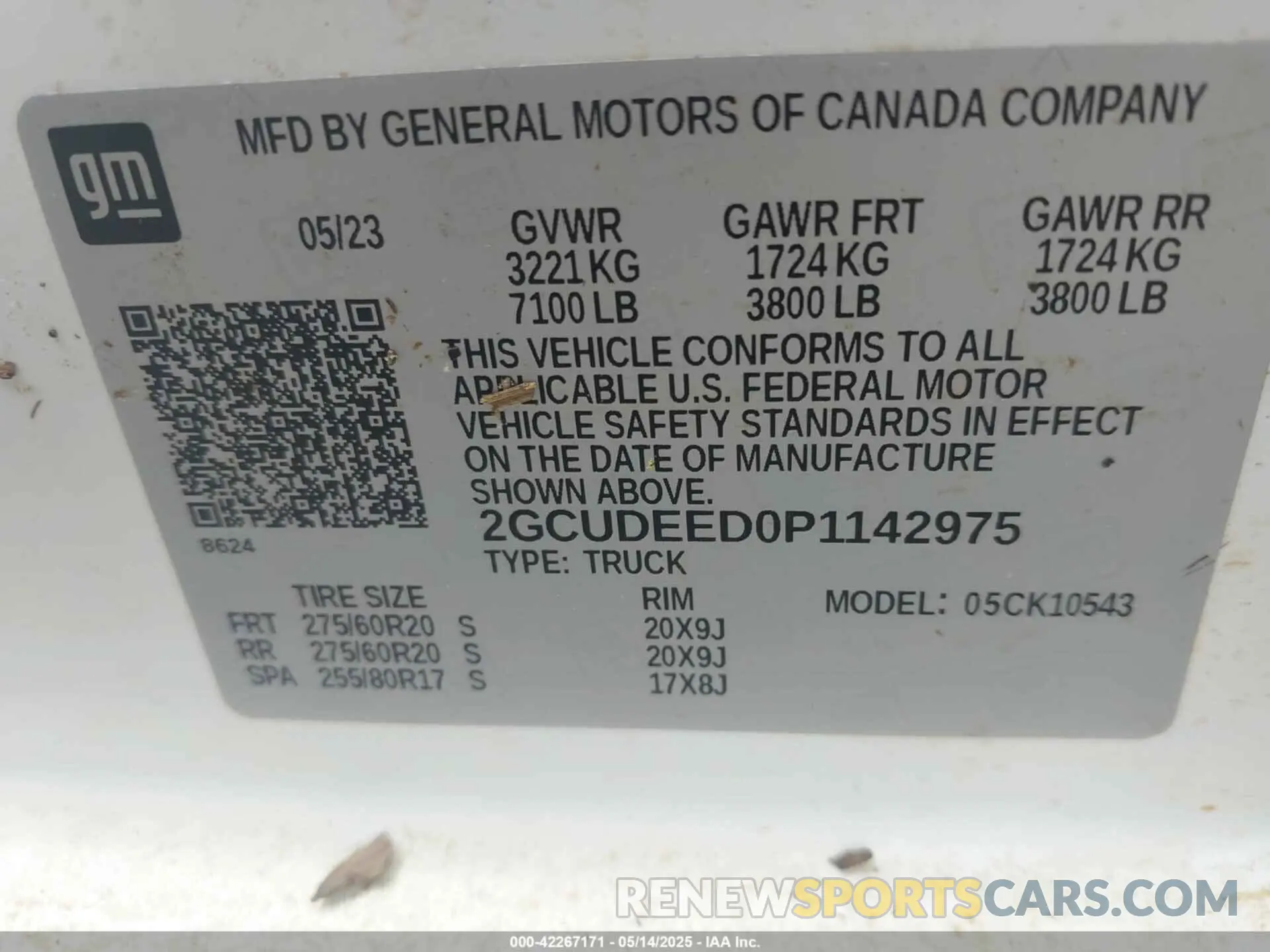 9 fotografías del automóvil dañado 2GCUDEED0P1142975 CHEVROLET SILVERADO 1500 2023