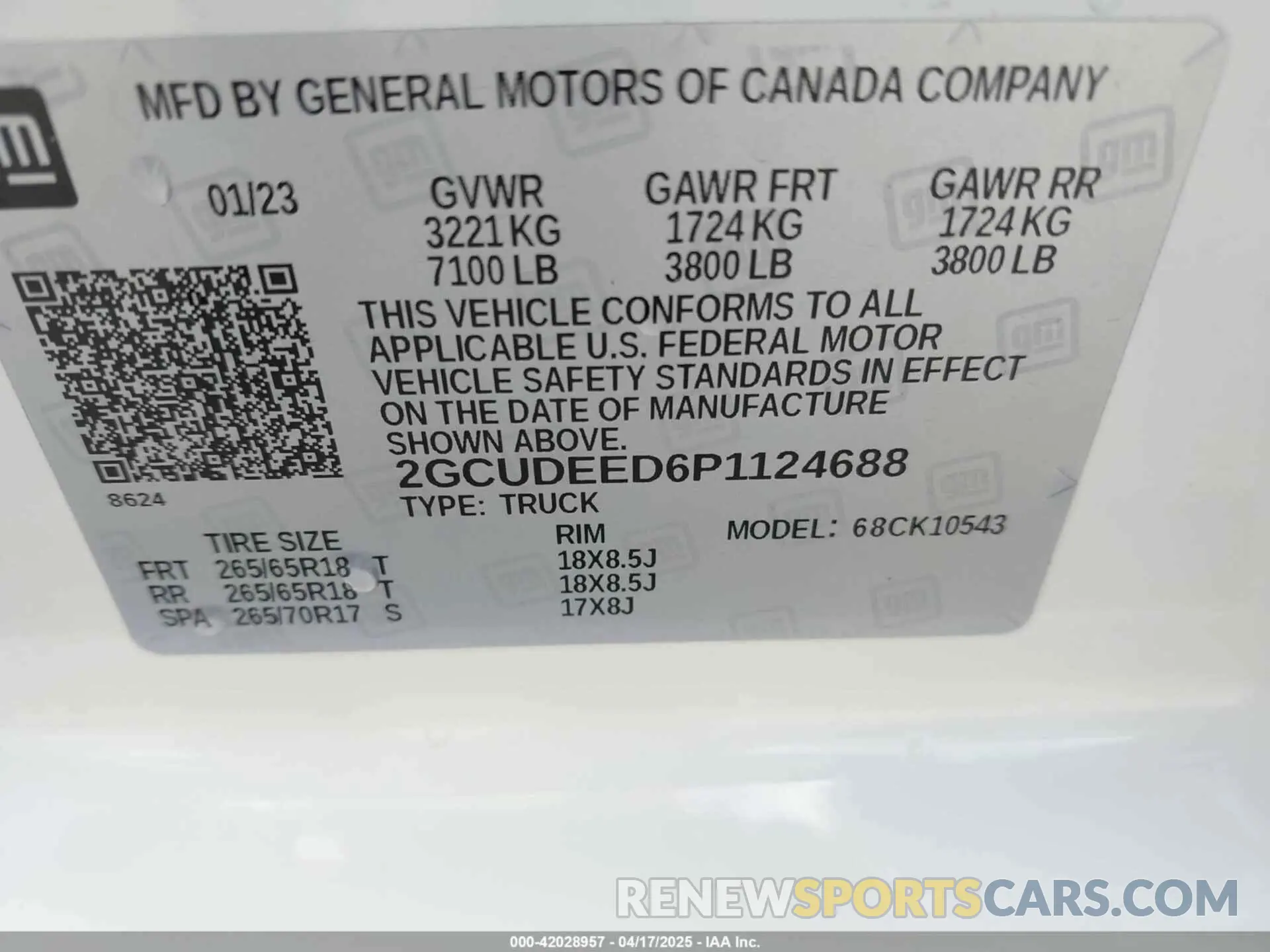 9 fotografías del automóvil dañado 2GCUDEED6P1124688 CHEVROLET SILVERADO 1500 2023