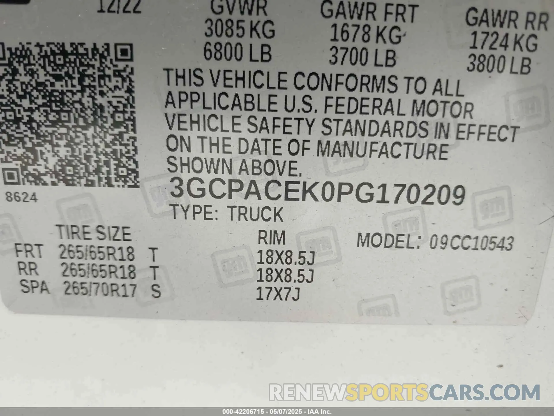 9 fotografías del automóvil dañado 3GCPACEK0PG170209 CHEVROLET SILVERADO 1500 2023