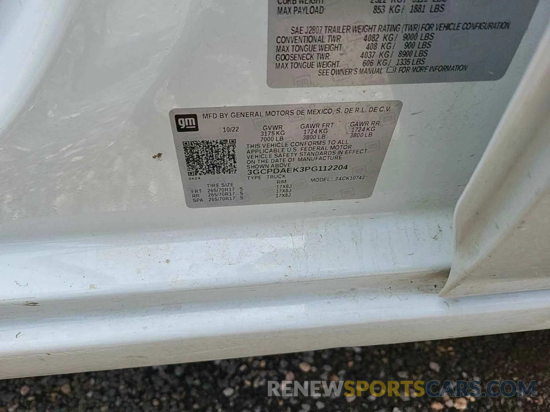 26 fotografías del automóvil dañado 3GCPDAEK3PG112204 CHEVROLET SILVERADO 1500 2023