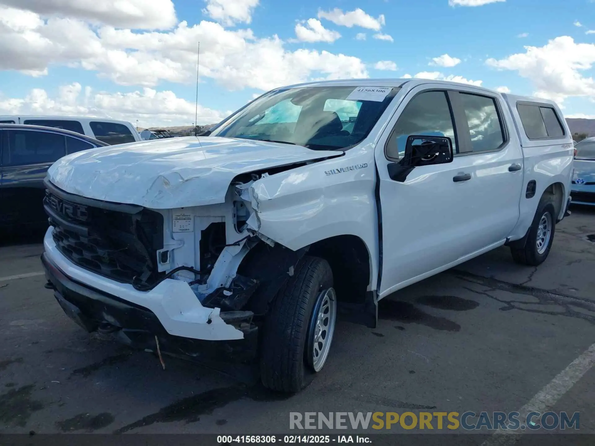 2 fotografías del automóvil dañado 3GCPDAEK7PG236167 CHEVROLET SILVERADO 1500 2023
