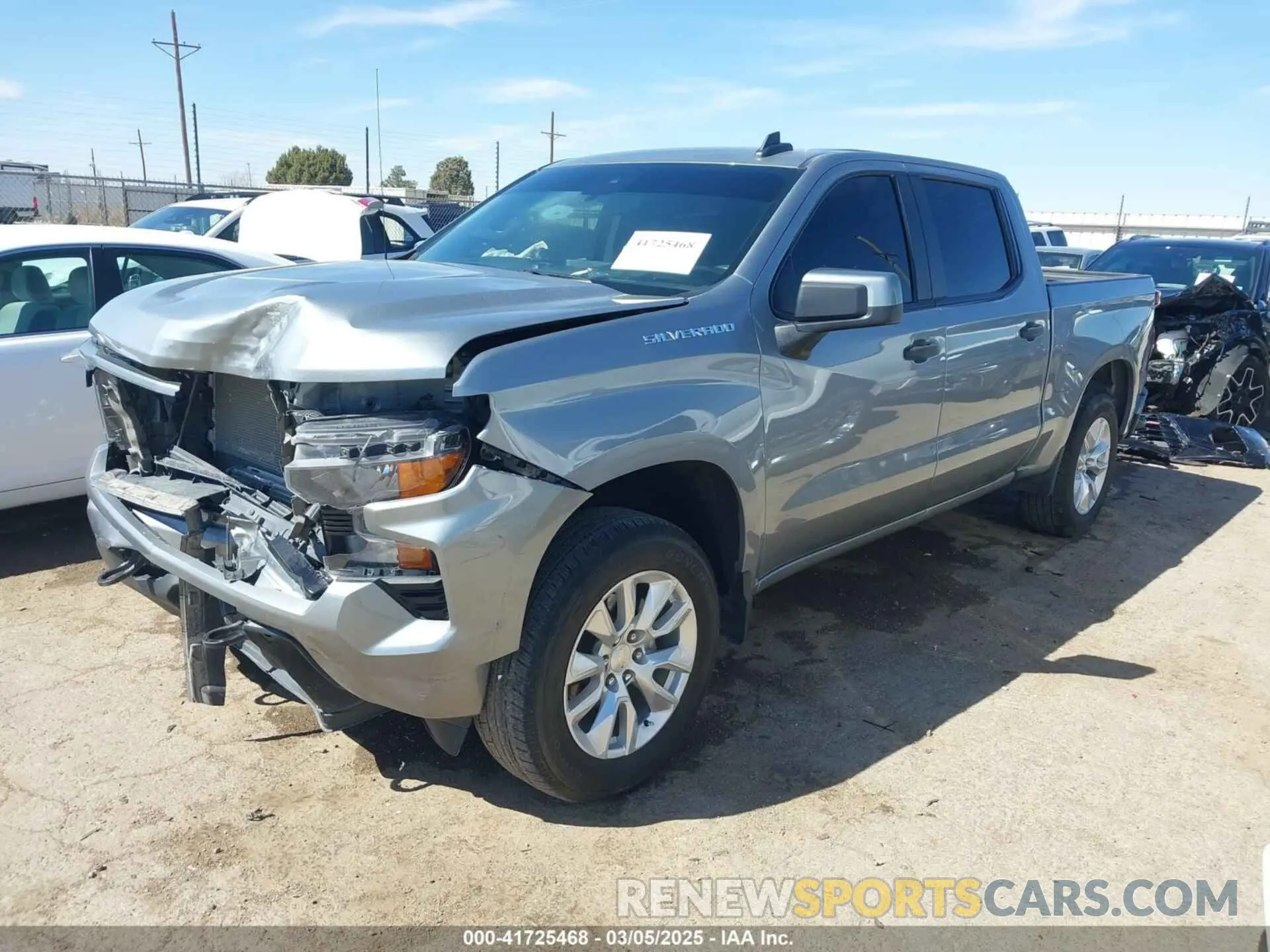 2 fotografías del automóvil dañado 1GCPABEK0RZ142259 CHEVROLET SILVERADO 1500 2024