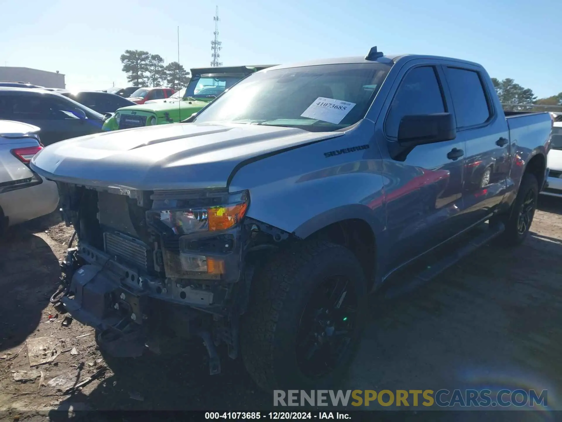 2 fotografías del automóvil dañado 1GCPDBEK4RZ233798 CHEVROLET SILVERADO 1500 2024