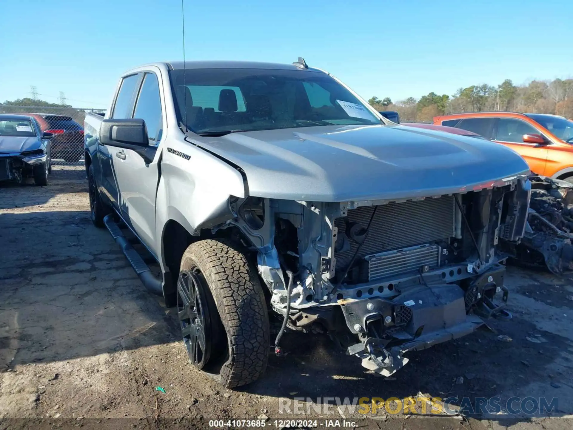 6 fotografías del automóvil dañado 1GCPDBEK4RZ233798 CHEVROLET SILVERADO 1500 2024