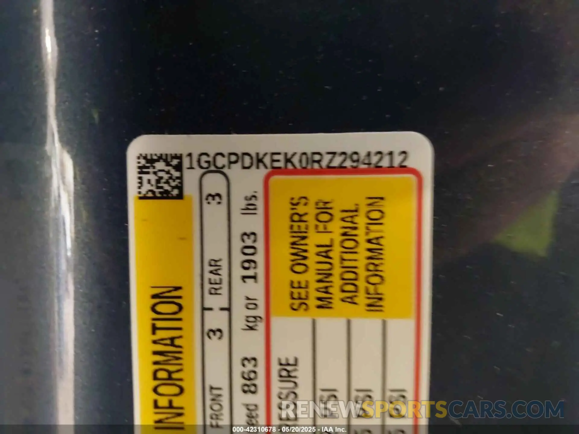 9 fotografías del automóvil dañado 1GCPDKEK0RZ294212 CHEVROLET SILVERADO 1500 2024