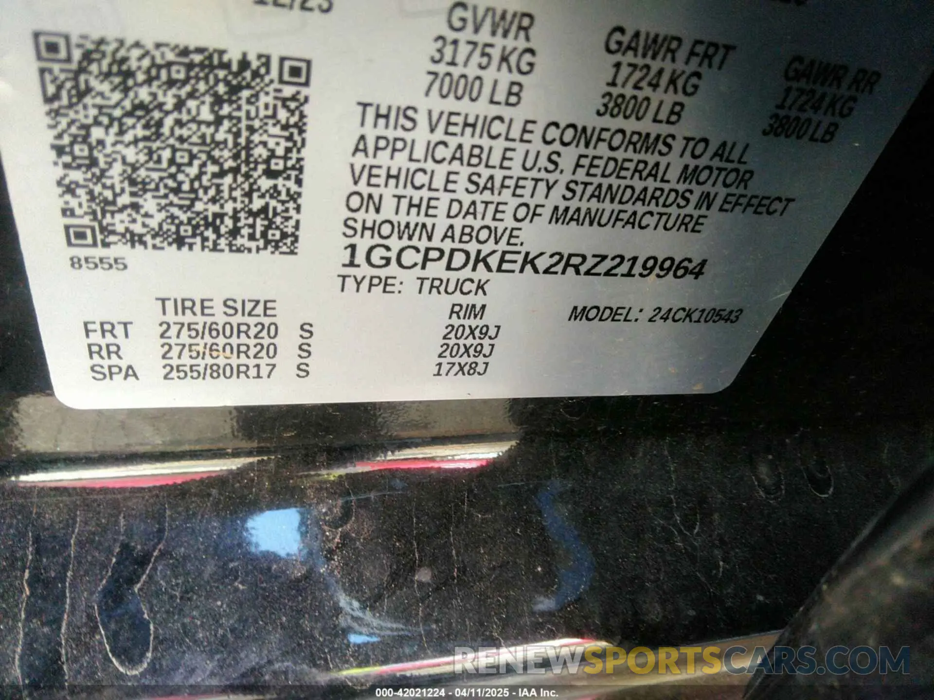 9 fotografías del automóvil dañado 1GCPDKEK2RZ219964 CHEVROLET SILVERADO 1500 2024