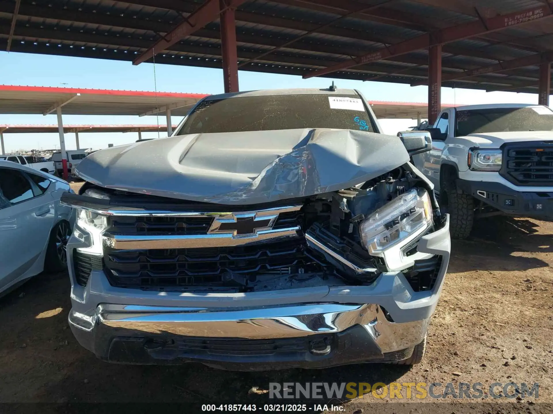 6 fotografías del automóvil dañado 1GCPDKEK2RZ359108 CHEVROLET SILVERADO 1500 2024