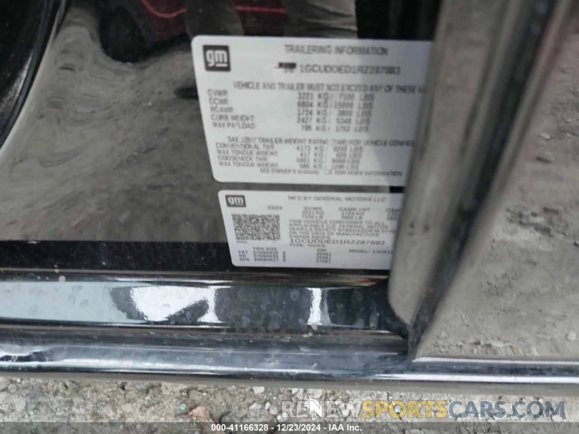 9 fotografías del automóvil dañado 1GCUDDED1RZ287883 CHEVROLET SILVERADO 1500 2024