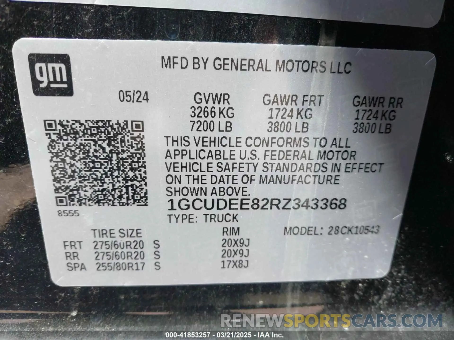 9 fotografías del automóvil dañado 1GCUDEE82RZ343368 CHEVROLET SILVERADO 1500 2024