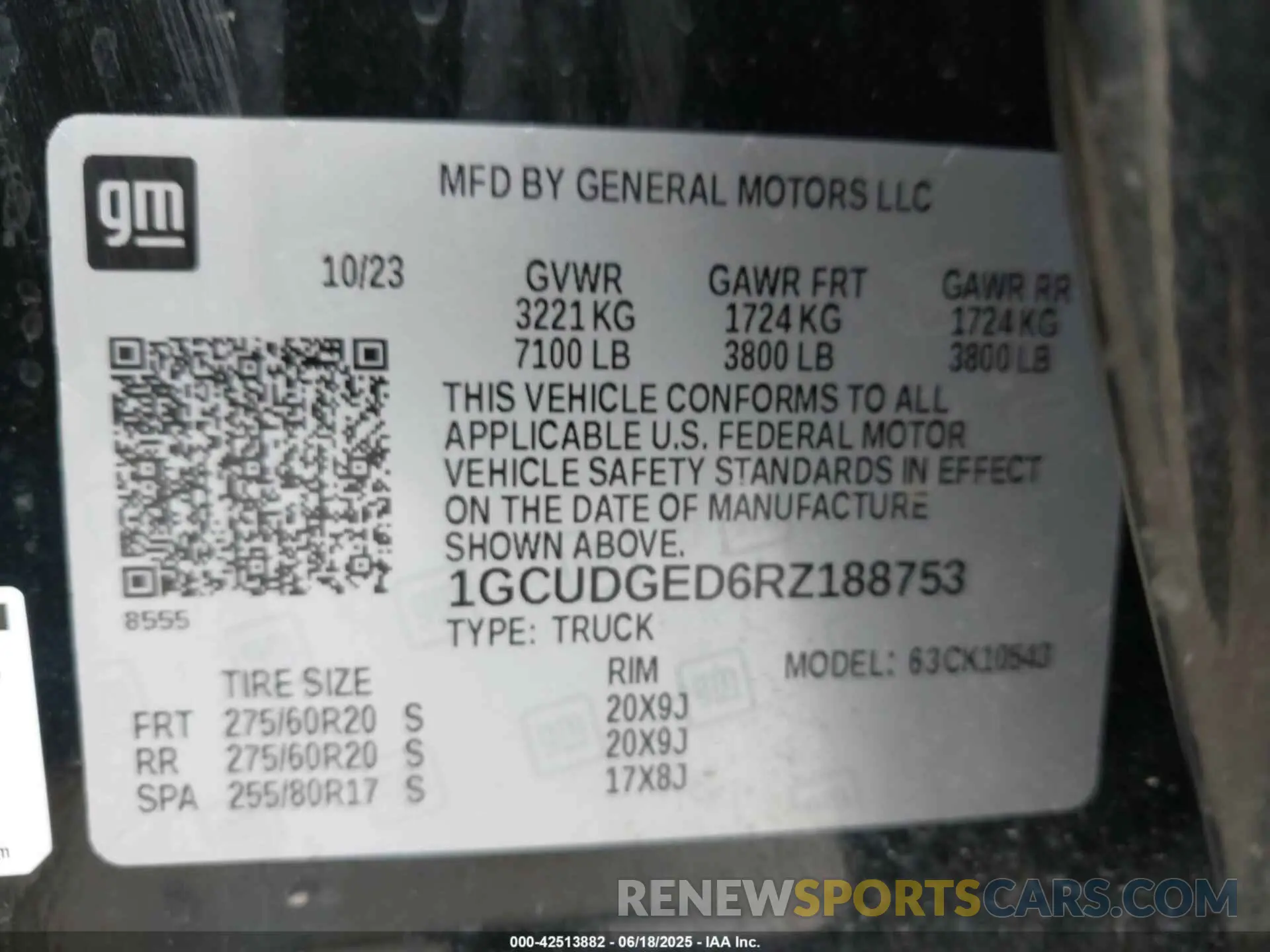 9 fotografías del automóvil dañado 1GCUDGED6RZ188753 CHEVROLET SILVERADO 1500 2024