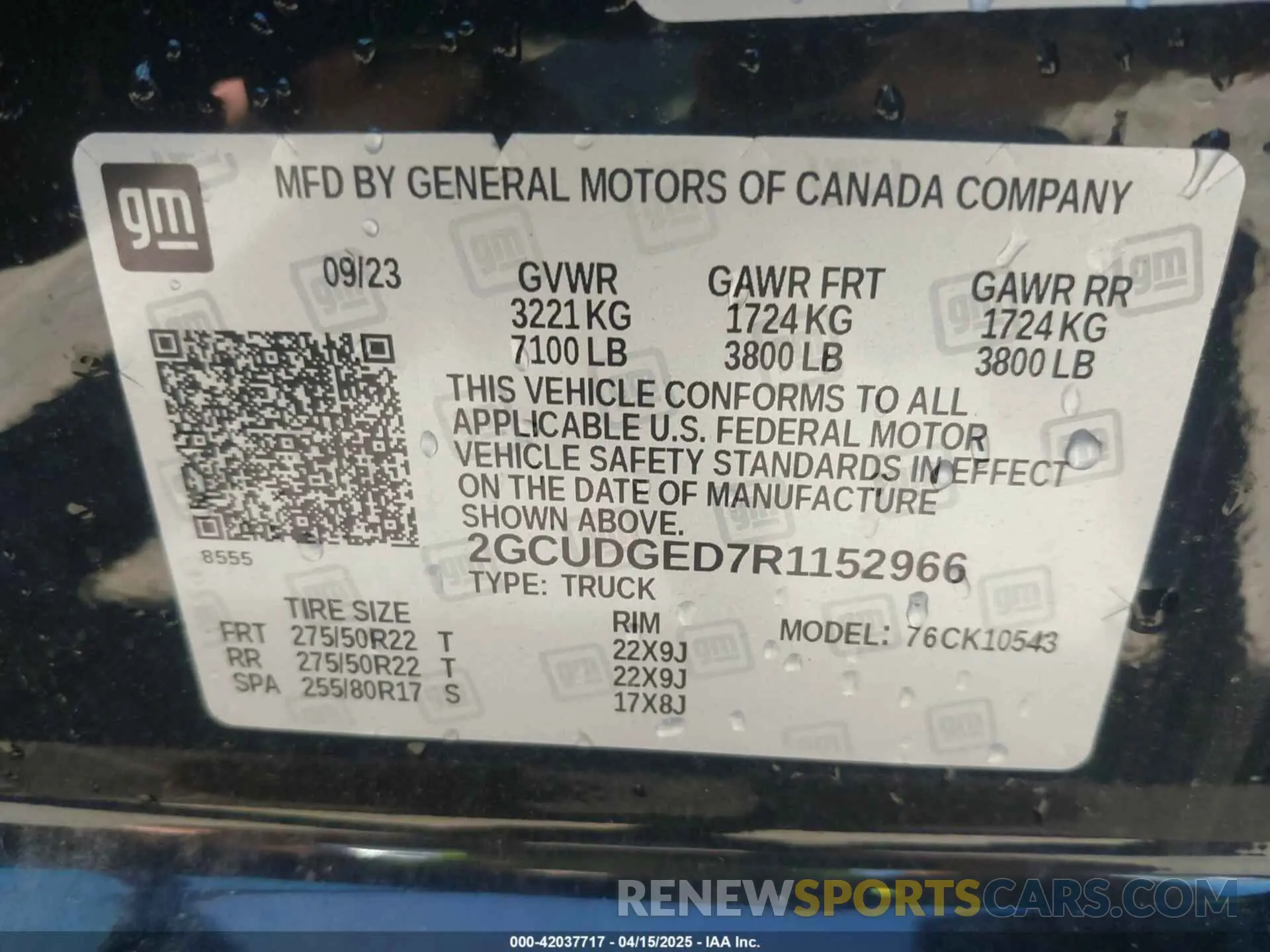 9 fotografías del automóvil dañado 2GCUDGED7R1152966 CHEVROLET SILVERADO 1500 2024