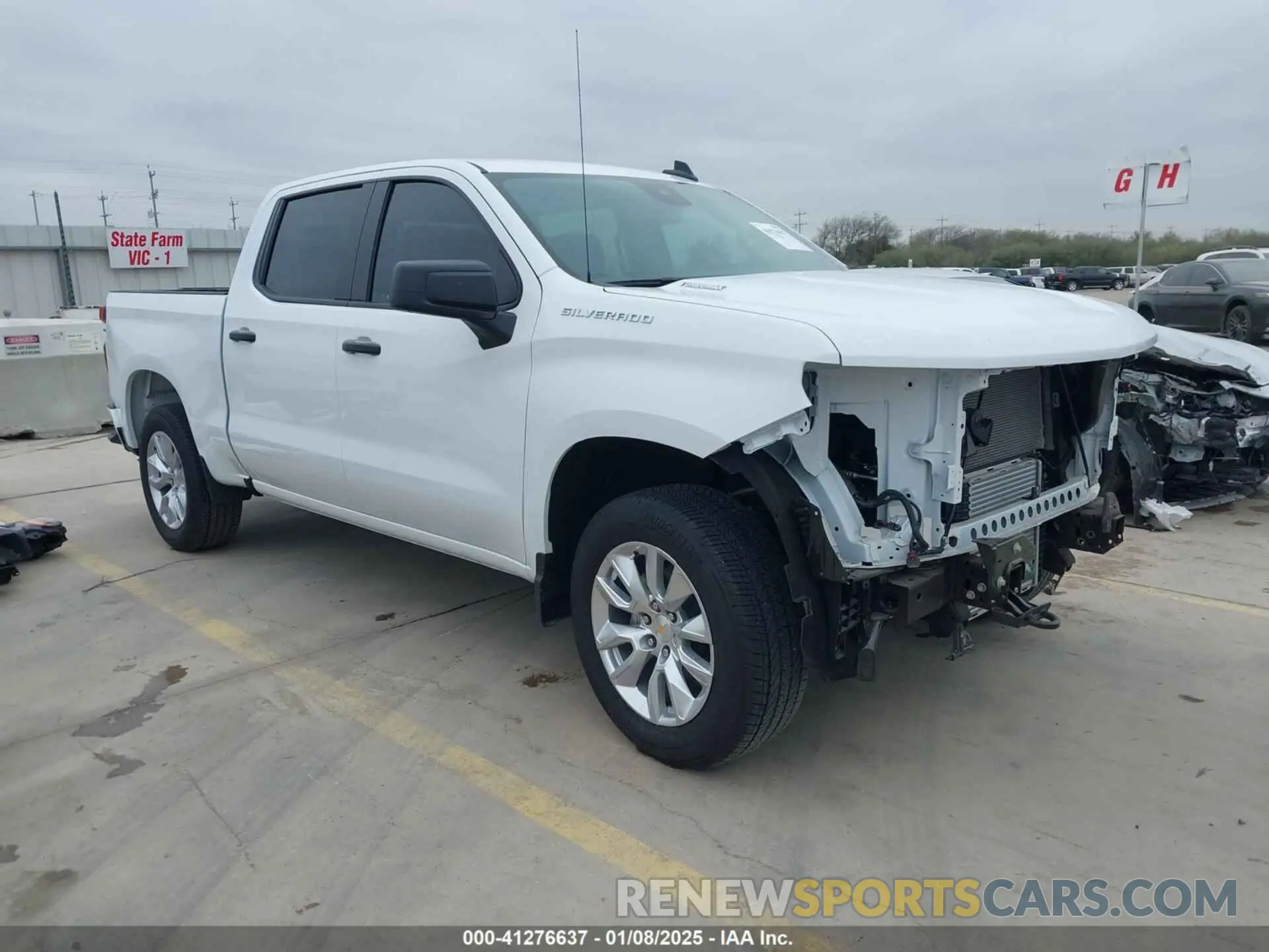 1 fotografías del automóvil dañado 3GCPABEK1RG423289 CHEVROLET SILVERADO 1500 2024