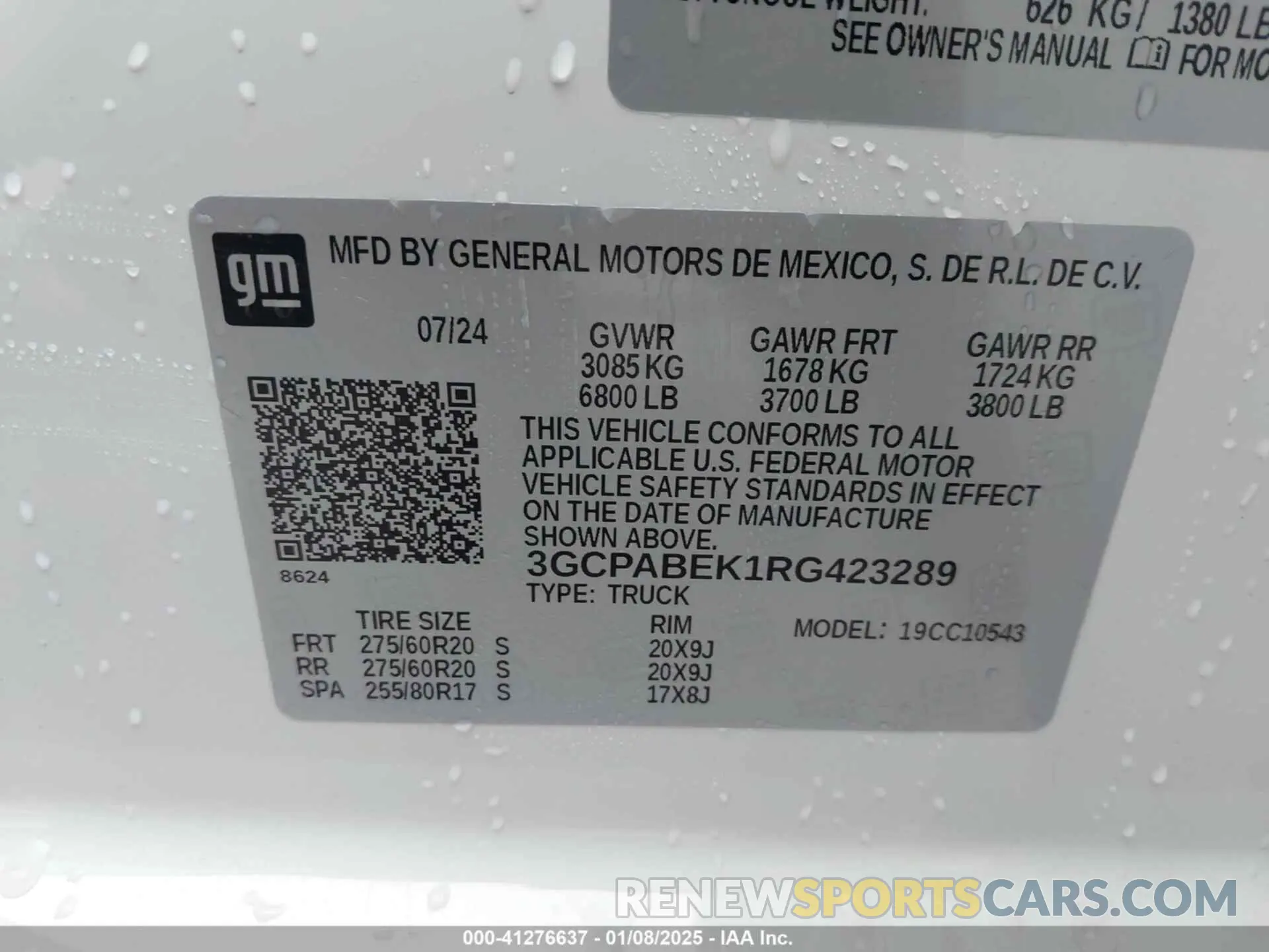 9 fotografías del automóvil dañado 3GCPABEK1RG423289 CHEVROLET SILVERADO 1500 2024