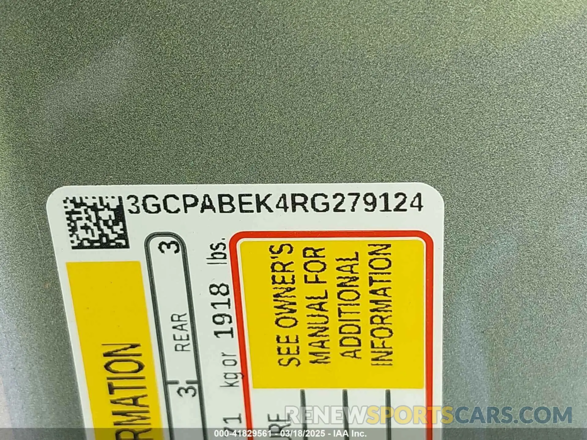 9 fotografías del automóvil dañado 3GCPABEK4RG279124 CHEVROLET SILVERADO 1500 2024