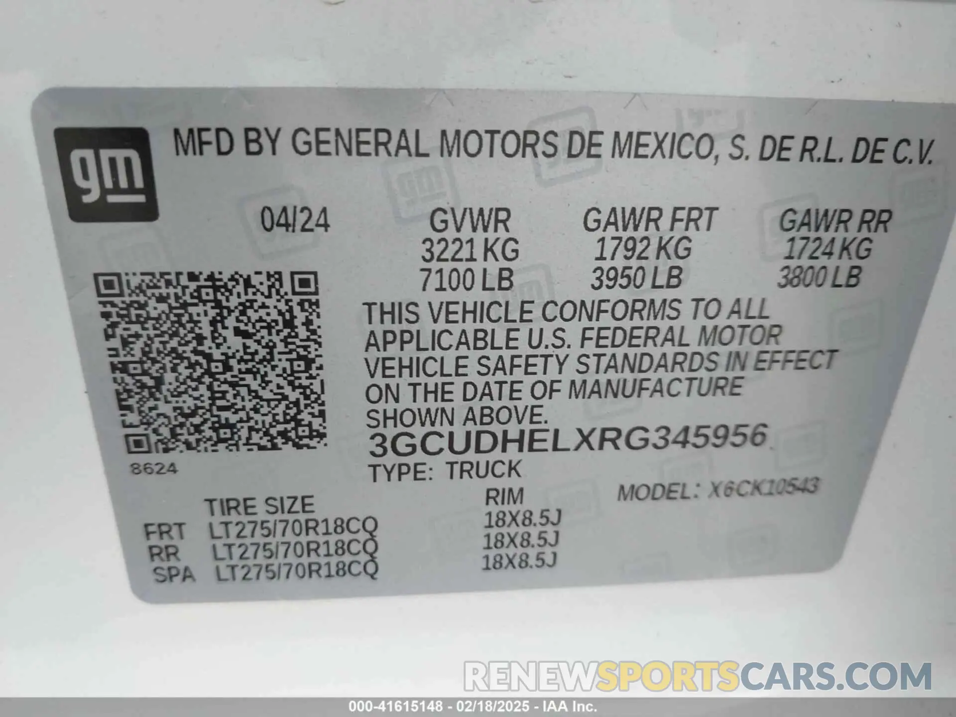 9 fotografías del automóvil dañado 3GCUDHELXRG345956 CHEVROLET SILVERADO 1500 2024
