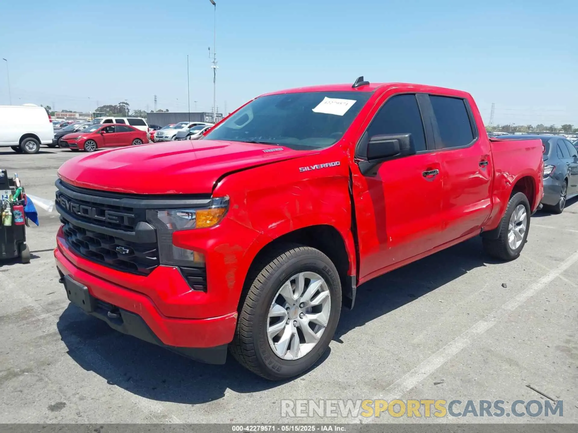 6 fotografías del automóvil dañado 1GCPABEK2SZ132029 CHEVROLET SILVERADO 1500 2025