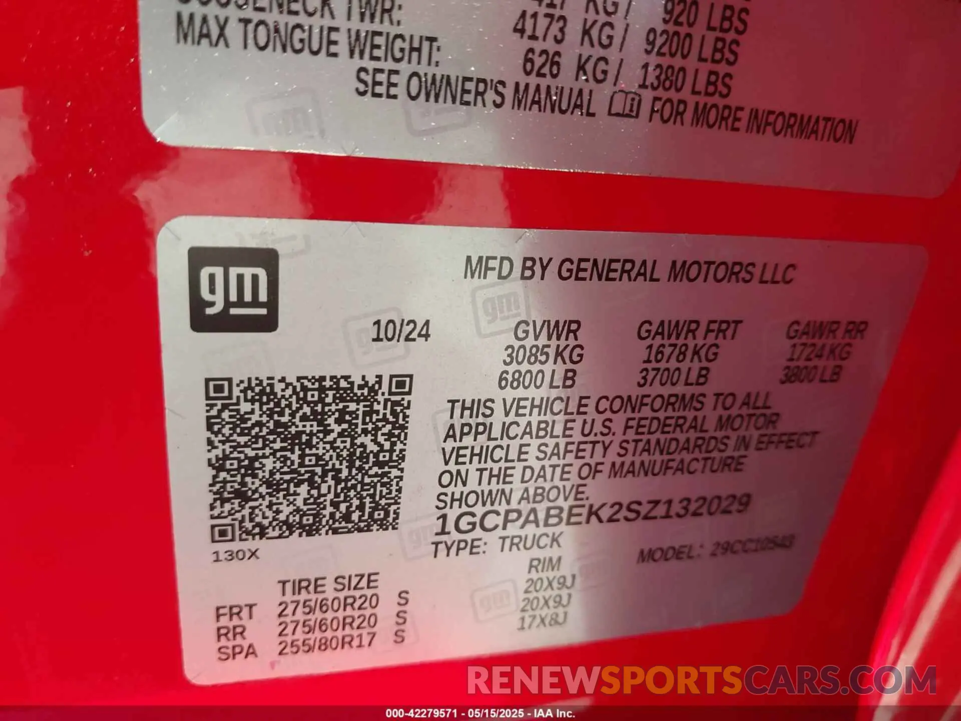 9 fotografías del automóvil dañado 1GCPABEK2SZ132029 CHEVROLET SILVERADO 1500 2025