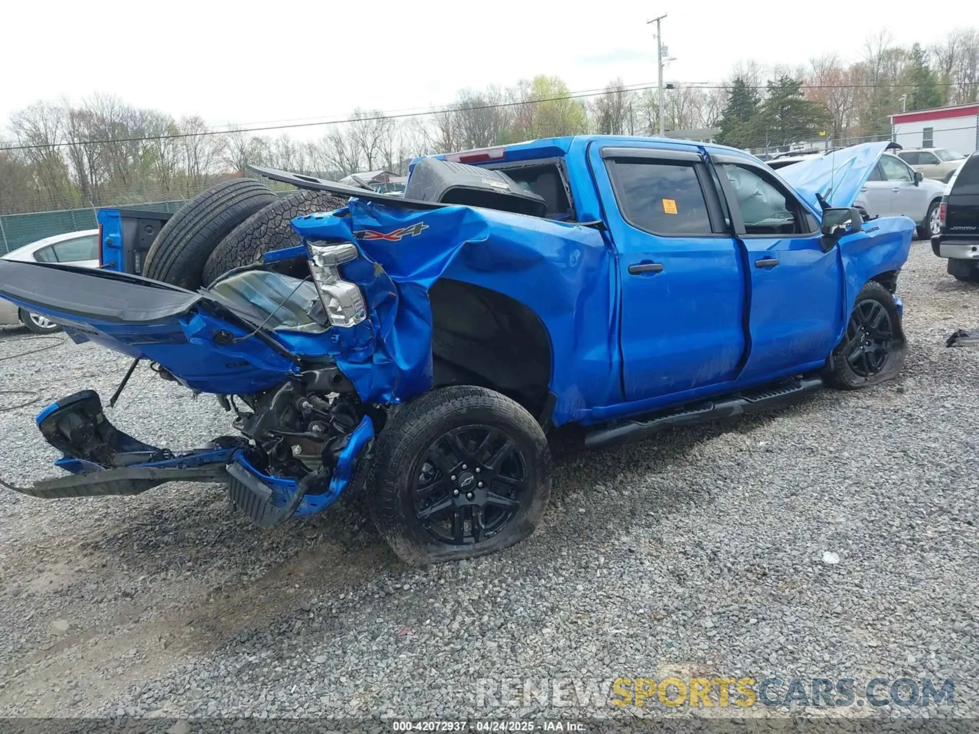 4 fotografías del automóvil dañado 1GCPKBEK5SZ165572 CHEVROLET SILVERADO 1500 2025
