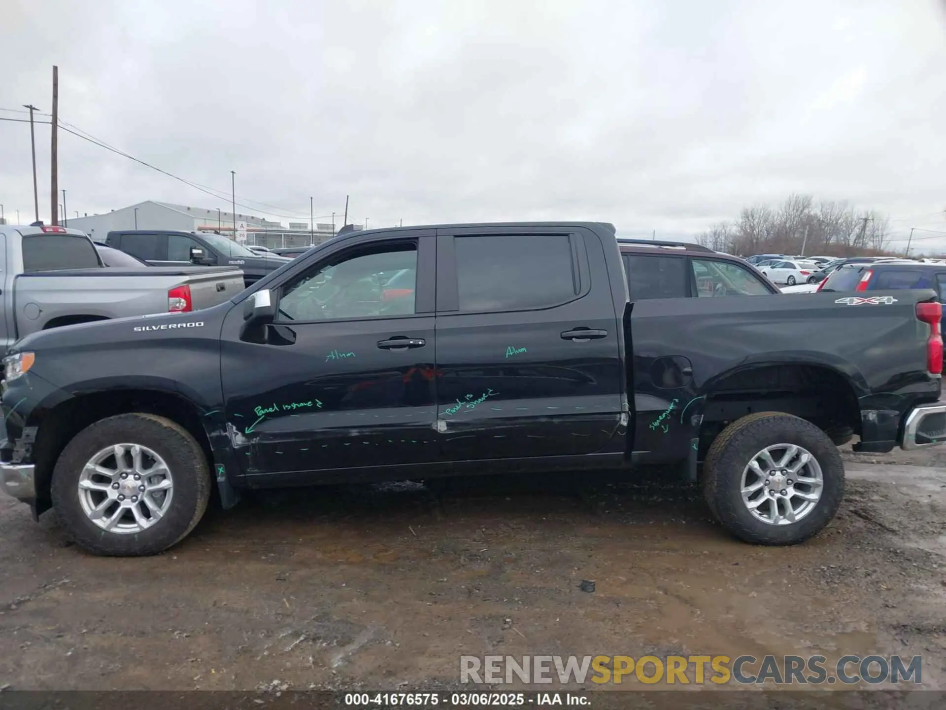 14 fotografías del automóvil dañado 1GCPKKEK1SZ107524 CHEVROLET SILVERADO 1500 2025