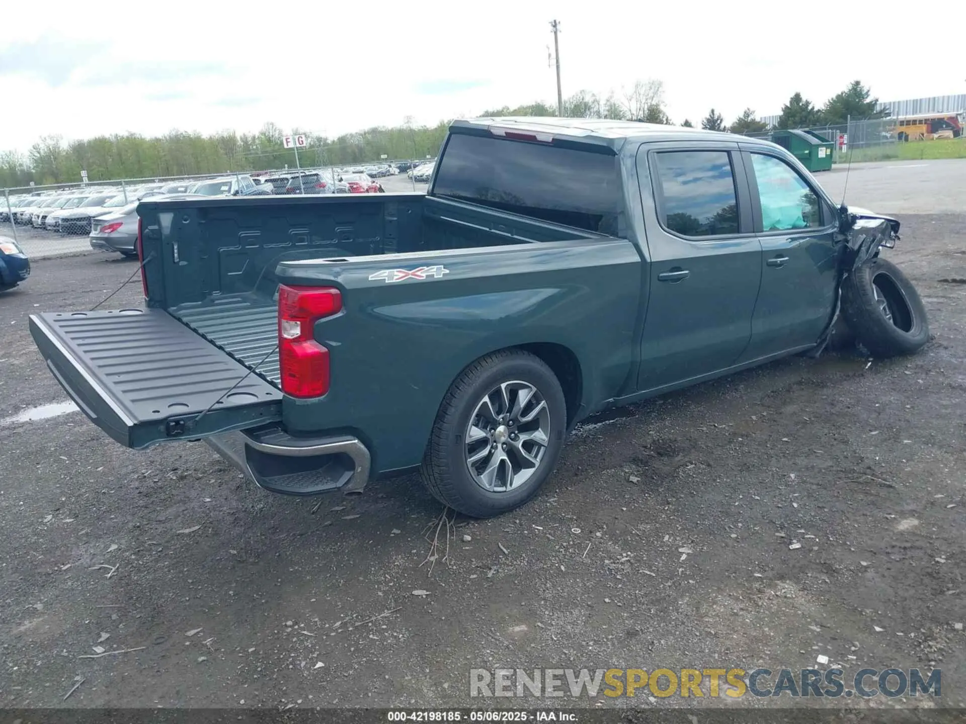 4 fotografías del automóvil dañado 1GCPKKEK7SZ161863 CHEVROLET SILVERADO 1500 2025