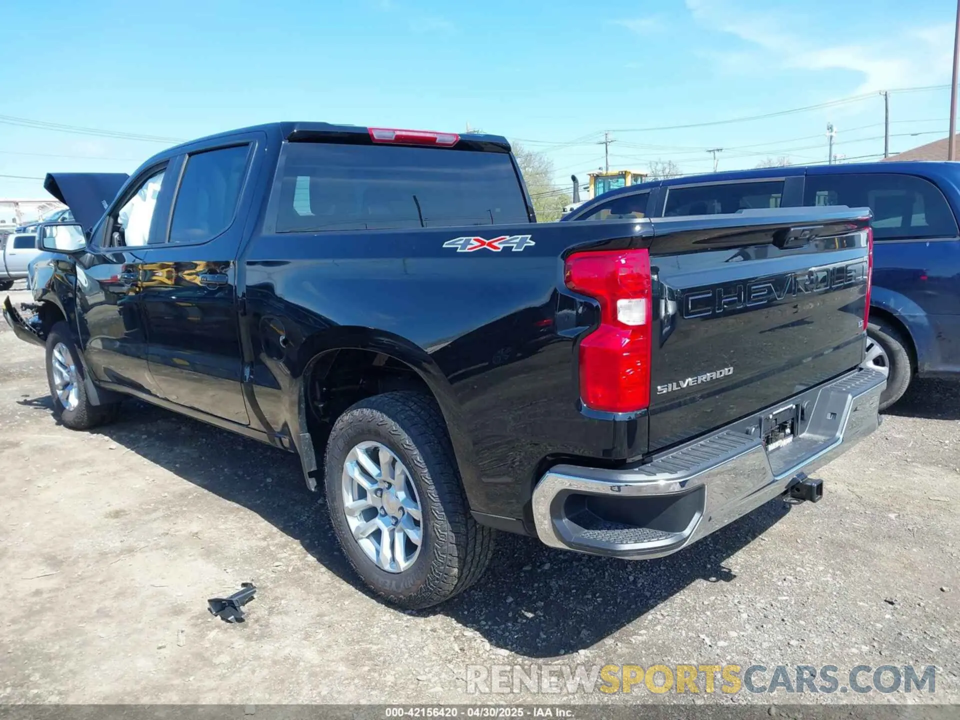 3 fotografías del automóvil dañado 1GCPKKEKXSZ234143 CHEVROLET SILVERADO 1500 2025