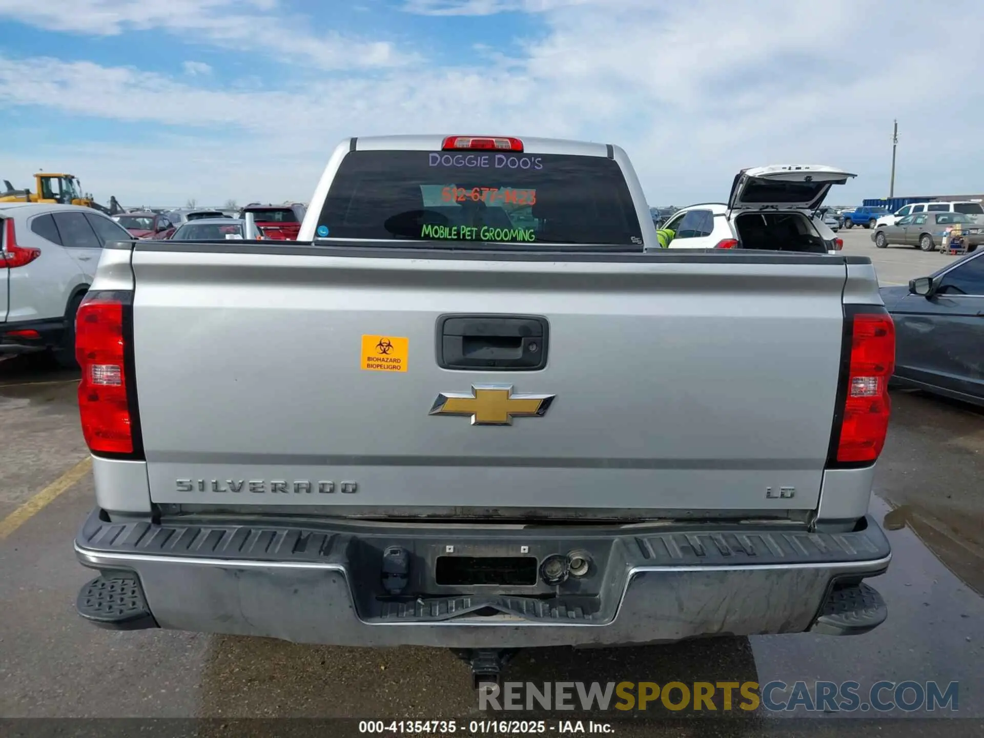 15 fotografías del automóvil dañado 2GCRCPEC4K1151683 CHEVROLET SILVERADO 1500 LD 2019