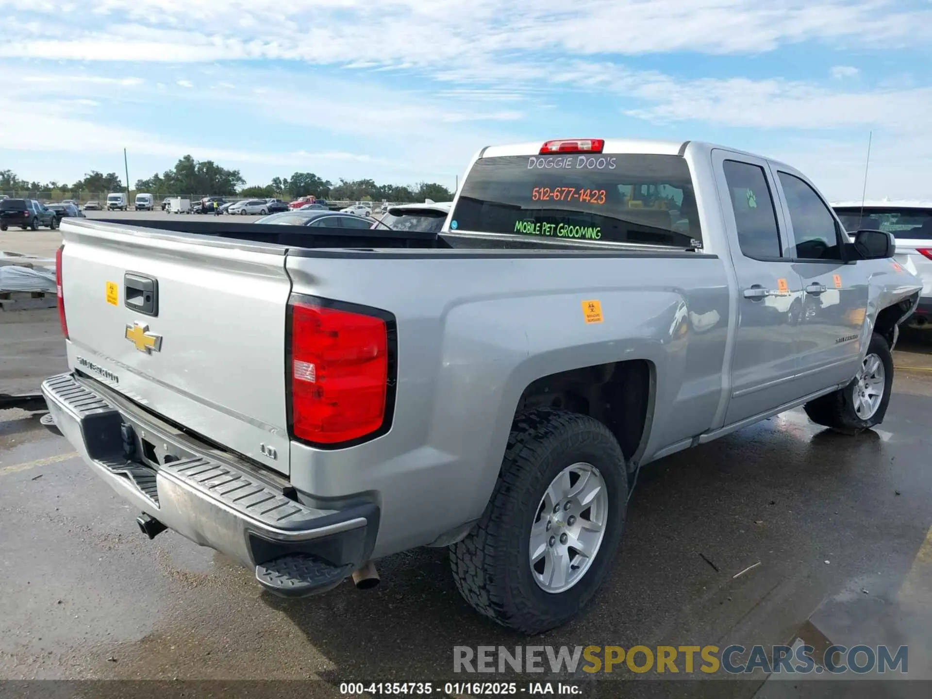 4 fotografías del automóvil dañado 2GCRCPEC4K1151683 CHEVROLET SILVERADO 1500 LD 2019