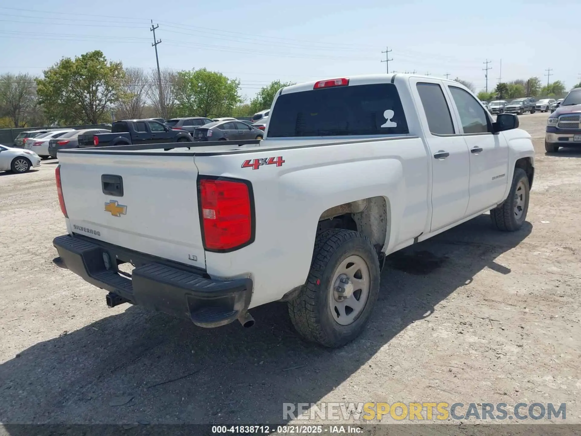 4 fotografías del automóvil dañado 2GCVKNEC7K1160643 CHEVROLET SILVERADO 1500 LD 2019