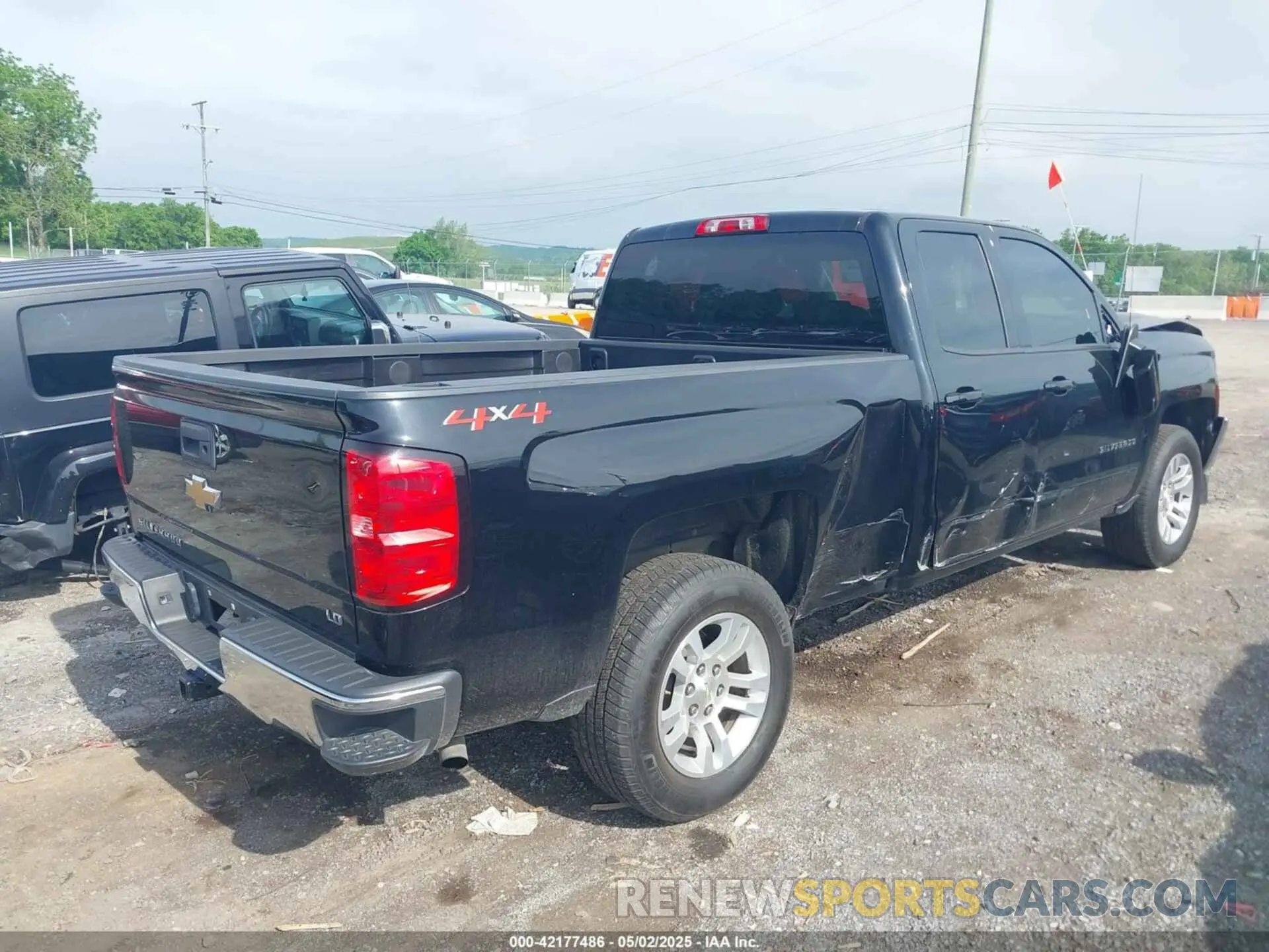 4 fotografías del automóvil dañado 2GCVKPEC8K1157973 CHEVROLET SILVERADO 1500 LD 2019