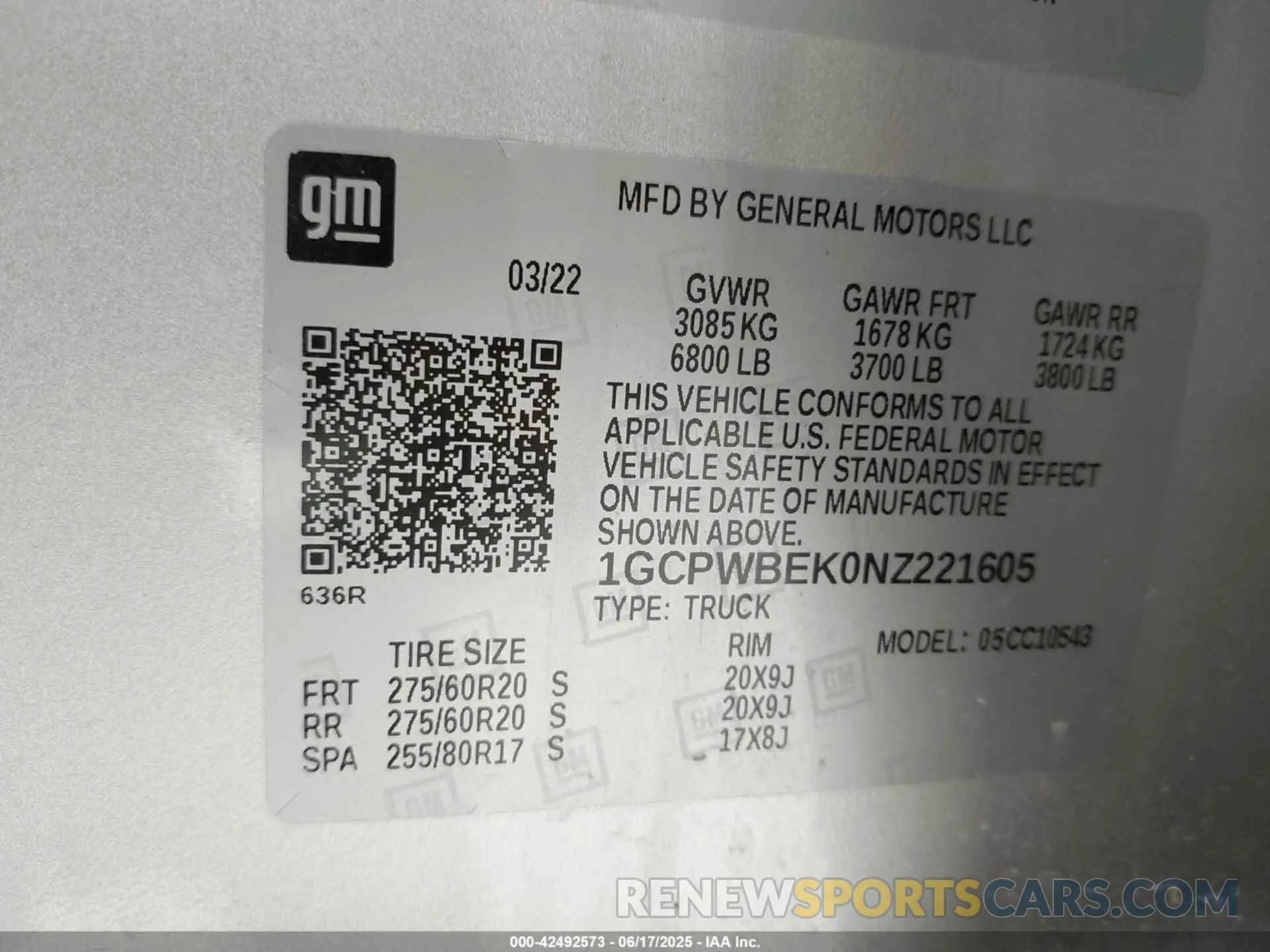 9 fotografías del automóvil dañado 1GCPWBEK0NZ221605 CHEVROLET SILVERADO 1500 LTD 2022
