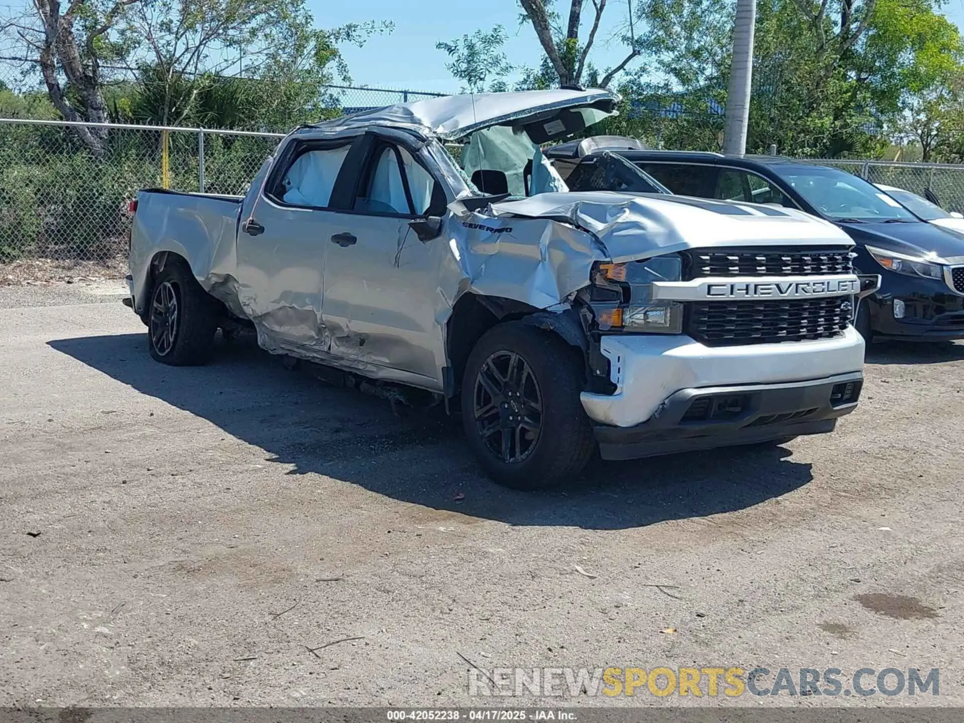 1 fotografías del automóvil dañado 1GCPWBEK5NZ143032 CHEVROLET SILVERADO 1500 LTD 2022