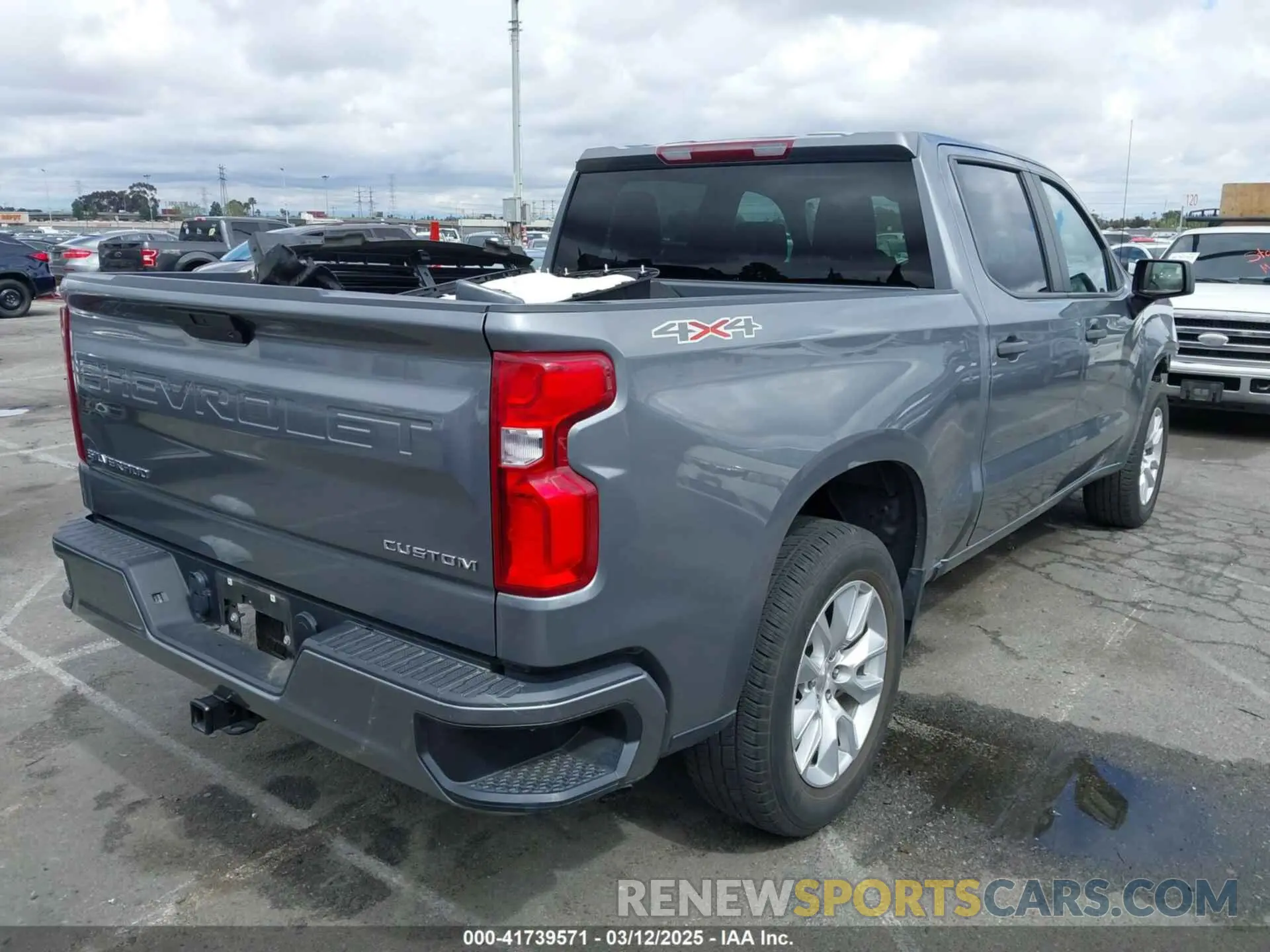 4 fotografías del automóvil dañado 1GCPYBEK3NZ192112 CHEVROLET SILVERADO 1500 LTD 2022