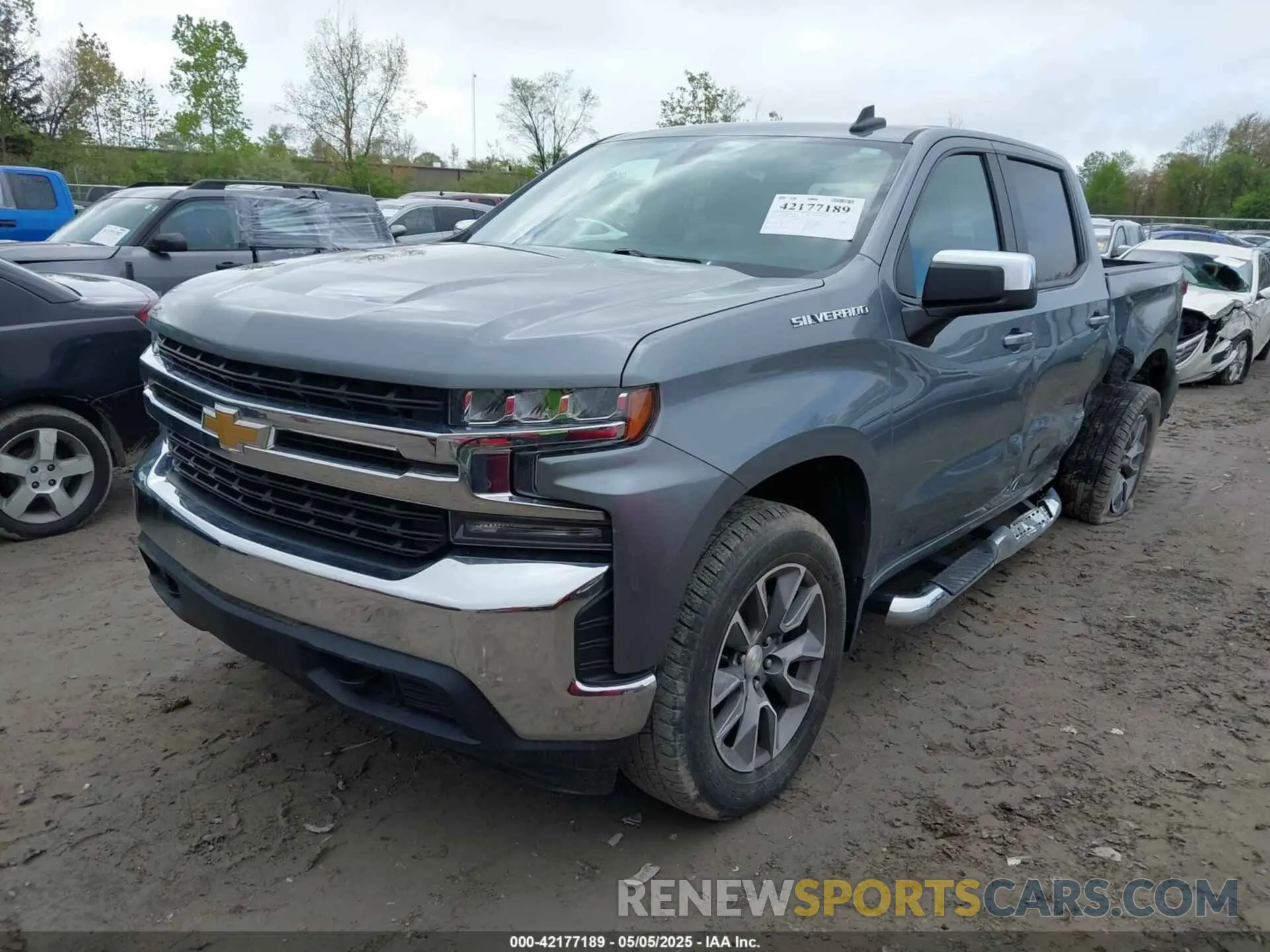 2 fotografías del automóvil dañado 1GCPYJEK3NZ114486 CHEVROLET SILVERADO 1500 LTD 2022