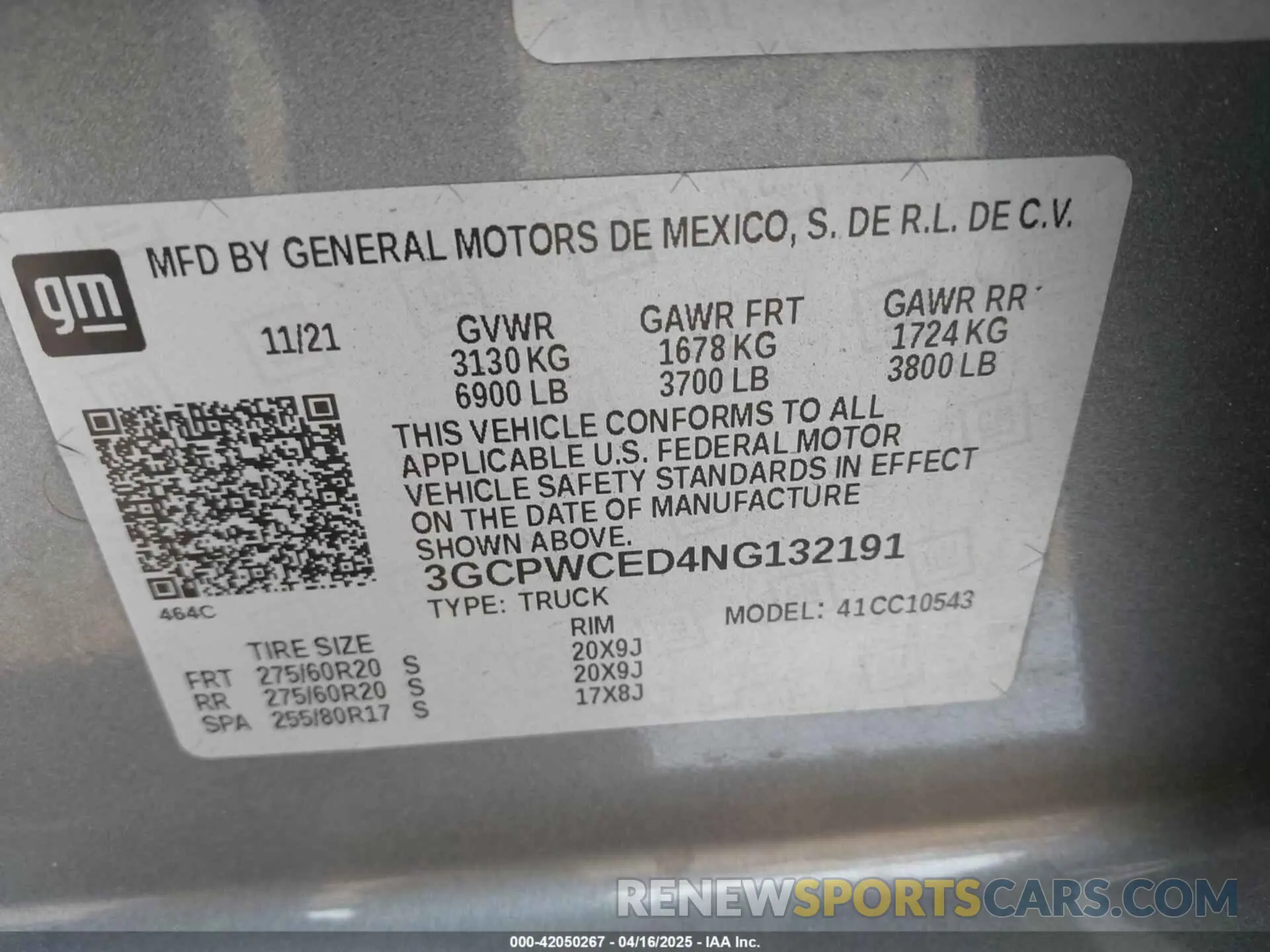 9 fotografías del automóvil dañado 3GCPWCED4NG132191 CHEVROLET SILVERADO 1500 LTD 2022