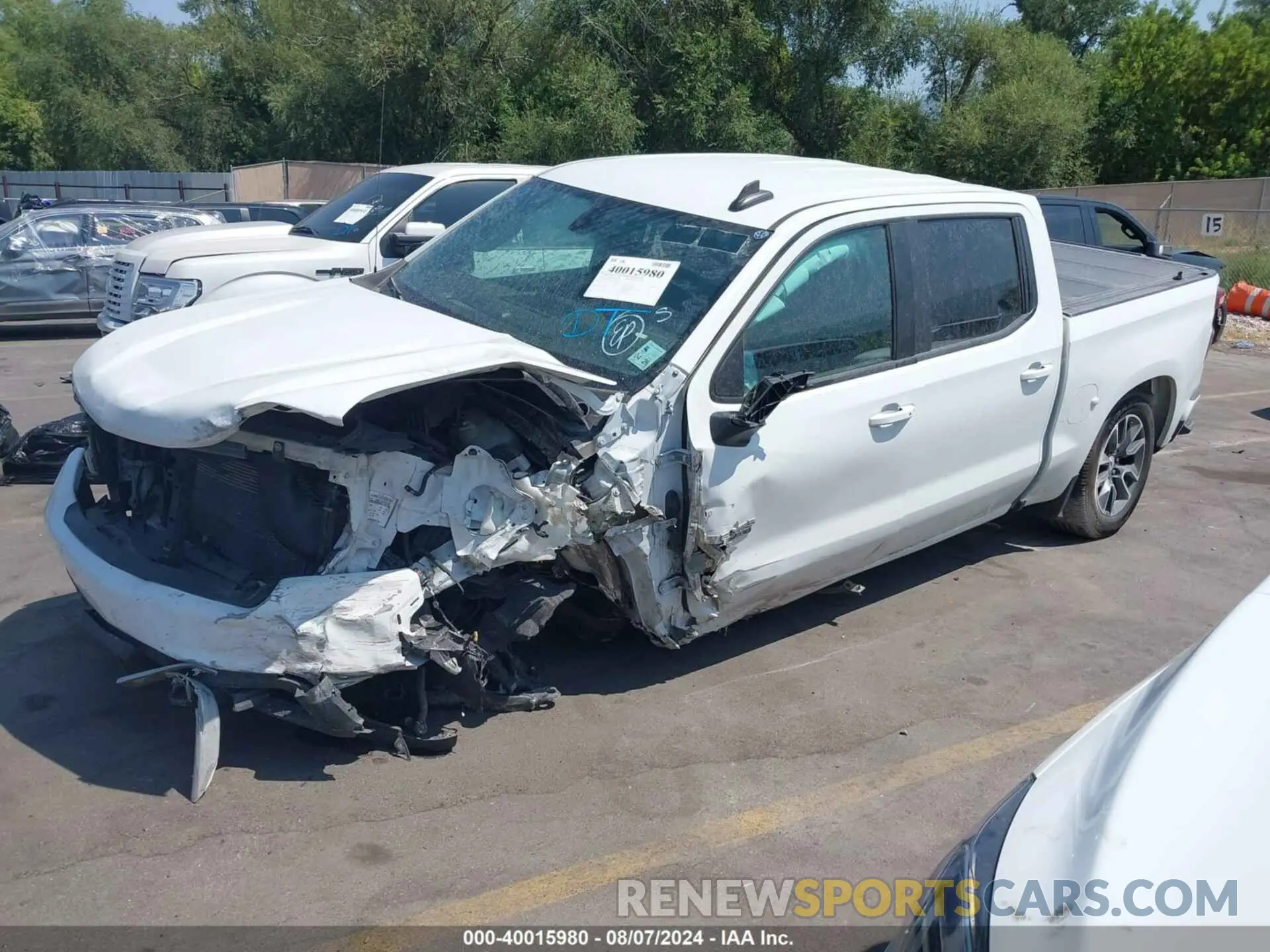 2 fotografías del automóvil dañado 3GCPWDED3NG109605 CHEVROLET SILVERADO 1500 LTD 2022