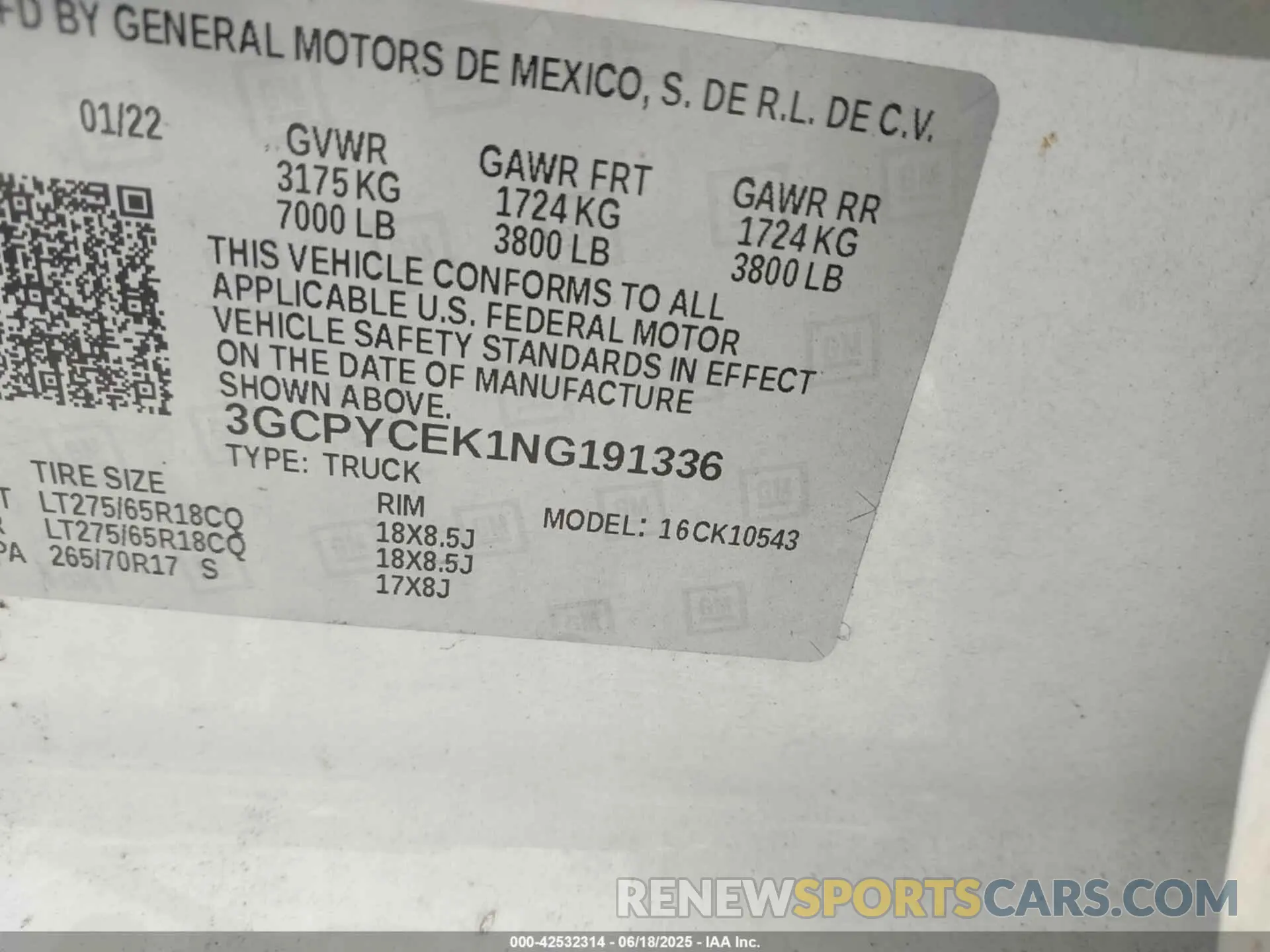 9 fotografías del automóvil dañado 3GCPYCEK1NG191336 CHEVROLET SILVERADO 1500 LTD 2022